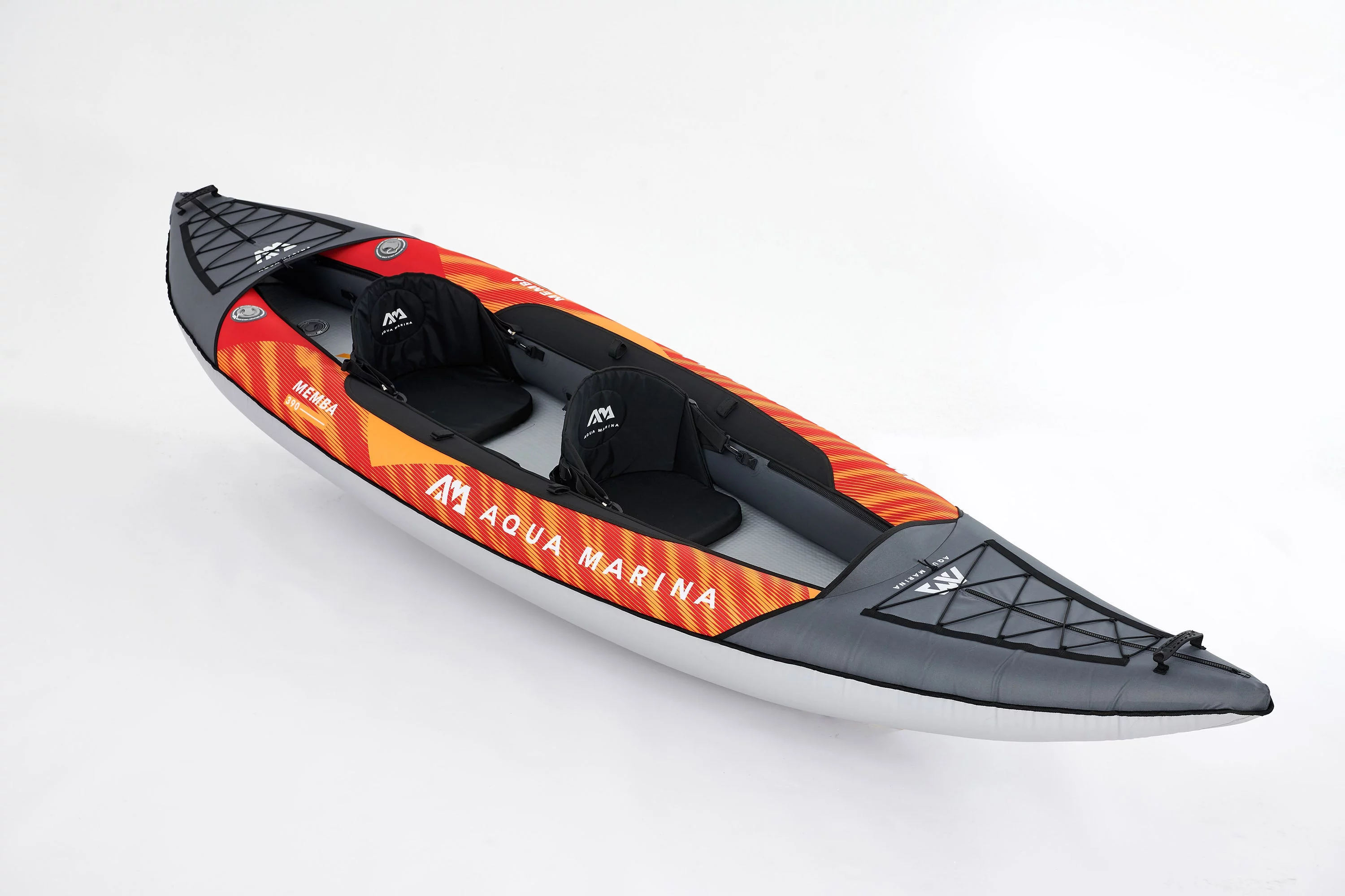 Aqua Marina TOURING KAYAK - MEMBA 1210 - Inflatable KAYAK Package, including Carry Bag, Paddle, Fin, Pump - Womvr
