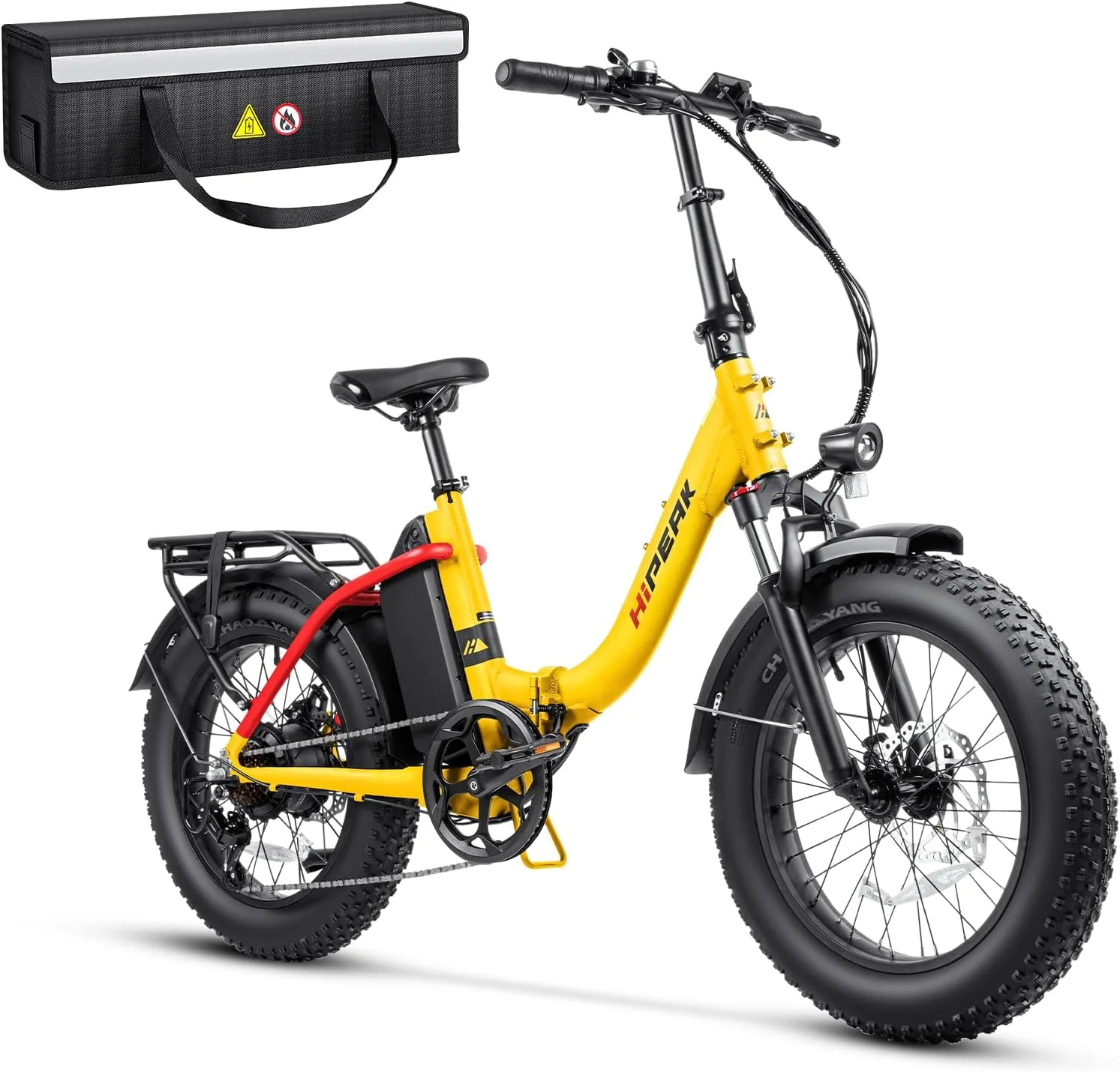 Hipeak 750W Electric Bike for Adults Folding Ebike 48V 15Ah 20