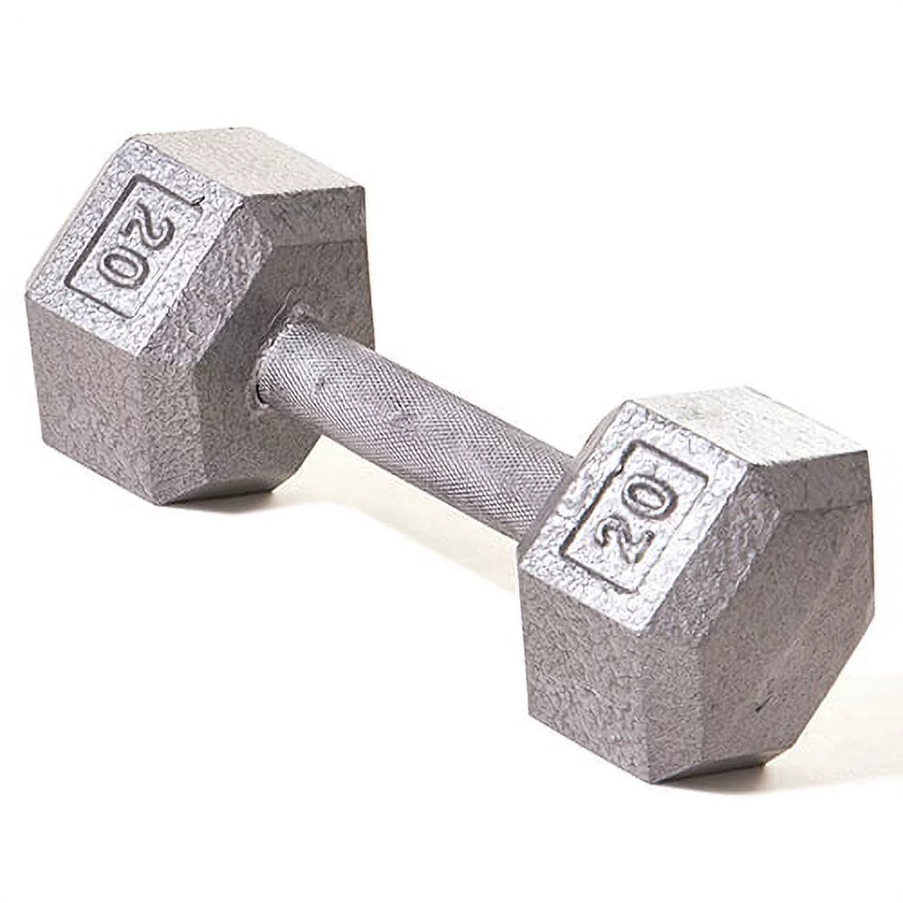 Champion Barbell?l Solid cast-iron Hex Dumbbell 3 -100lbs (SOLD INDIVIDUALLY) - Womvr