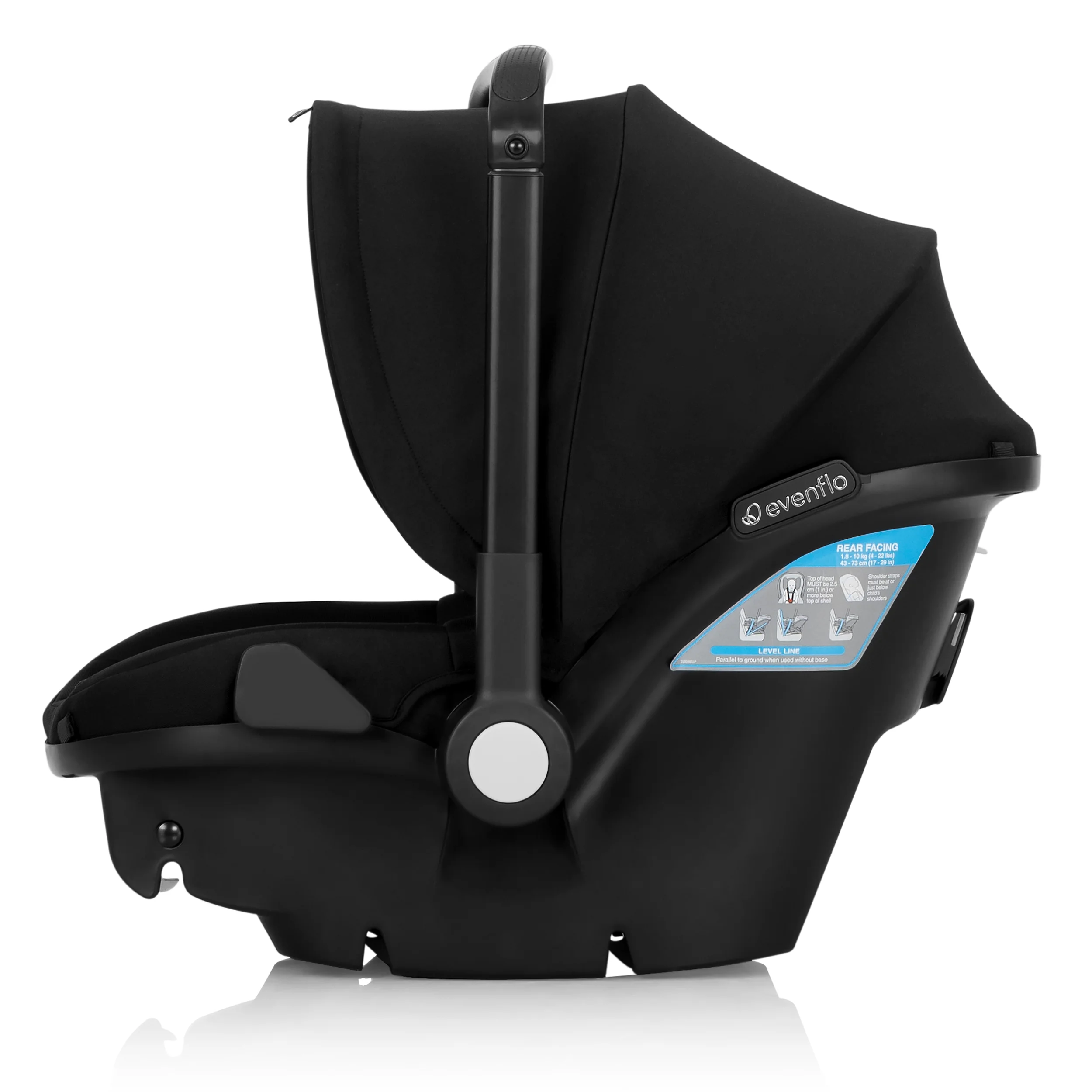Evenflo Shyft DualRide Infant Car Seat and Stroller Combo (Beaufort Black), Unisex - Womvr