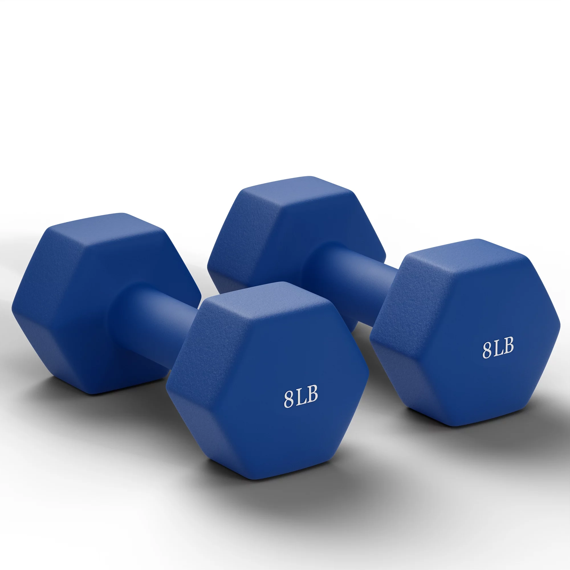 Antzz Dumbbells Set of 2 Exercise Fitness Dumbbell for Home Gym Free Weights Hand Hex Dumb Bells Black 25LB - Womvr