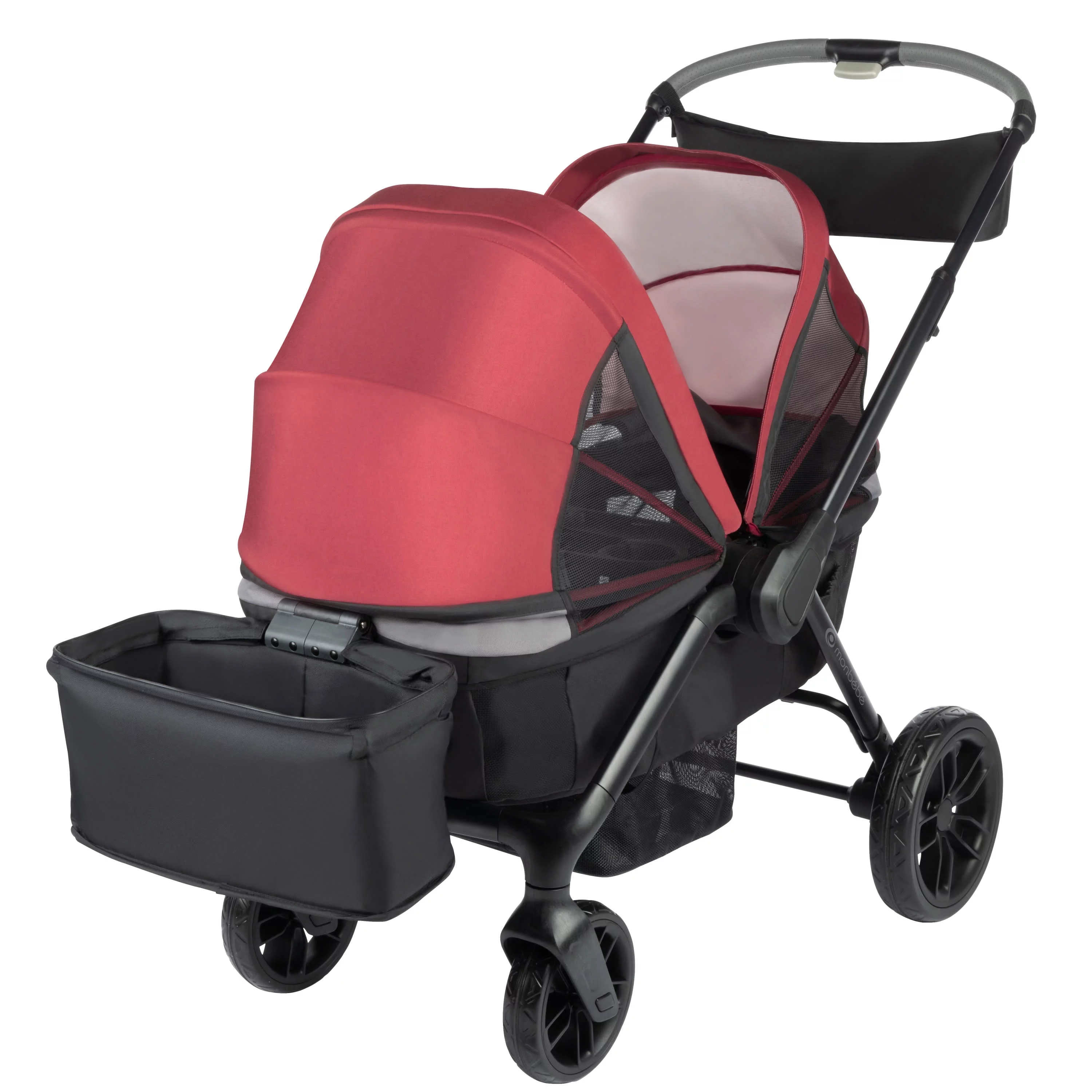 Monbebe Everyday Outings Wagon Stroller, Cobblestone Grey - Womvr