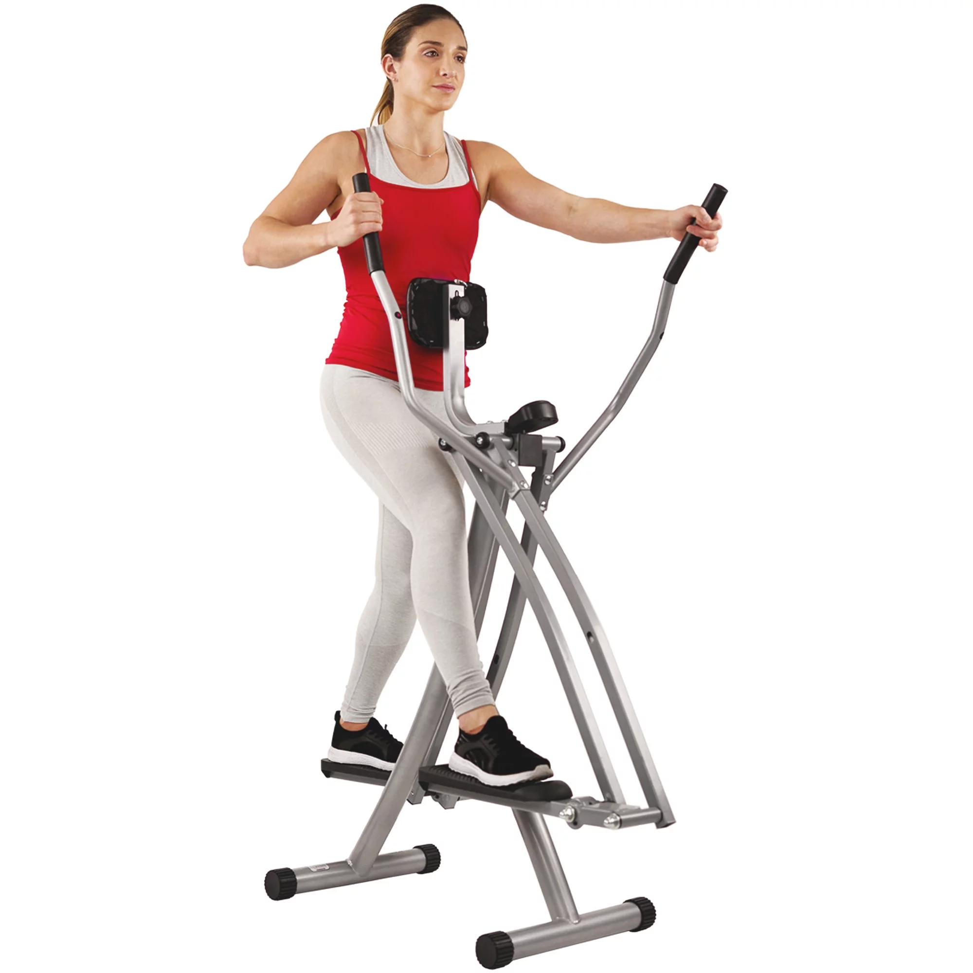 Sunny Health & Fitness SF-E902 Air Walk Trainer Glider w/ LCD Monitor - Womvr