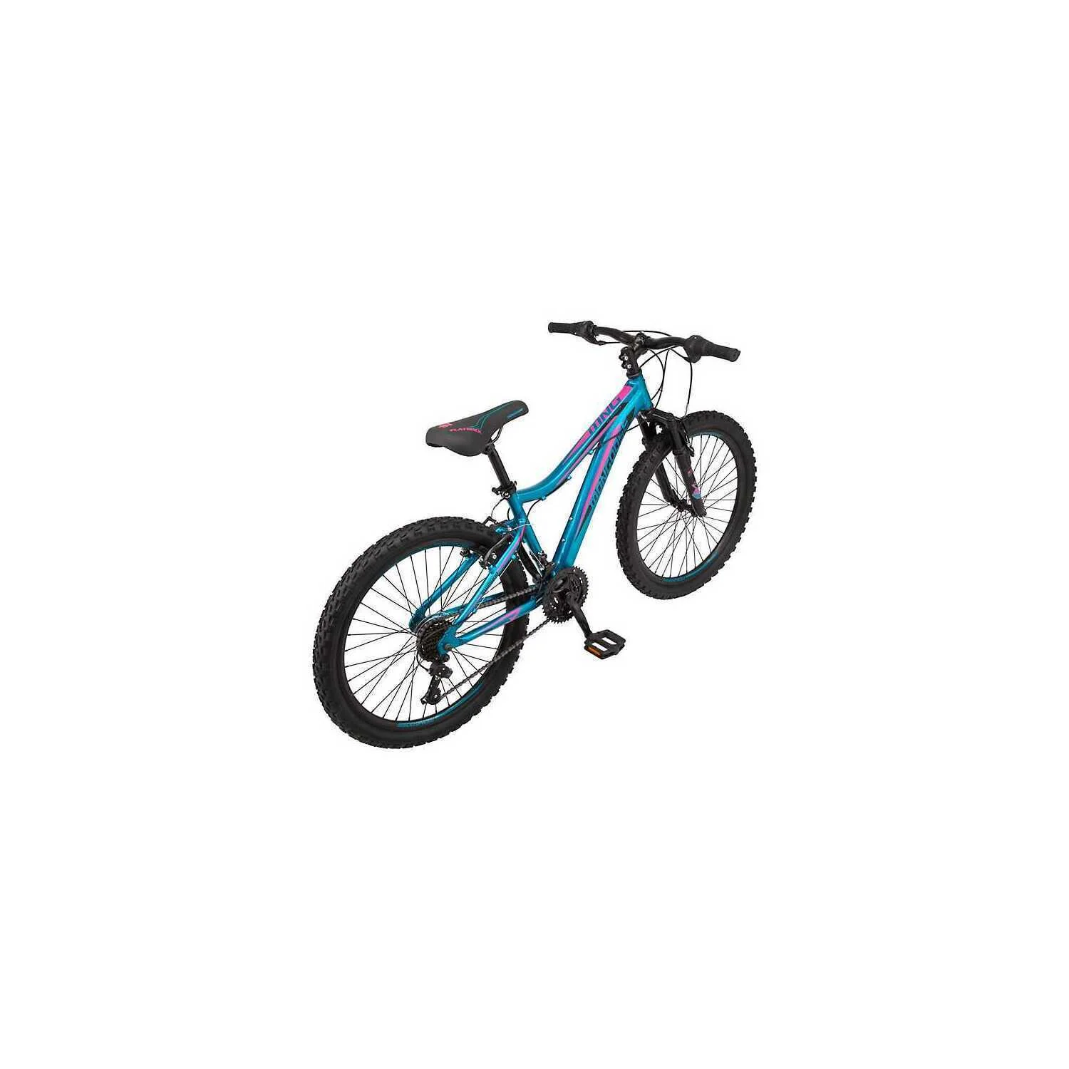 Mongoose 24 in. Mountain Bicycle, 21 Speed, Teal-Gender:Women - Womvr