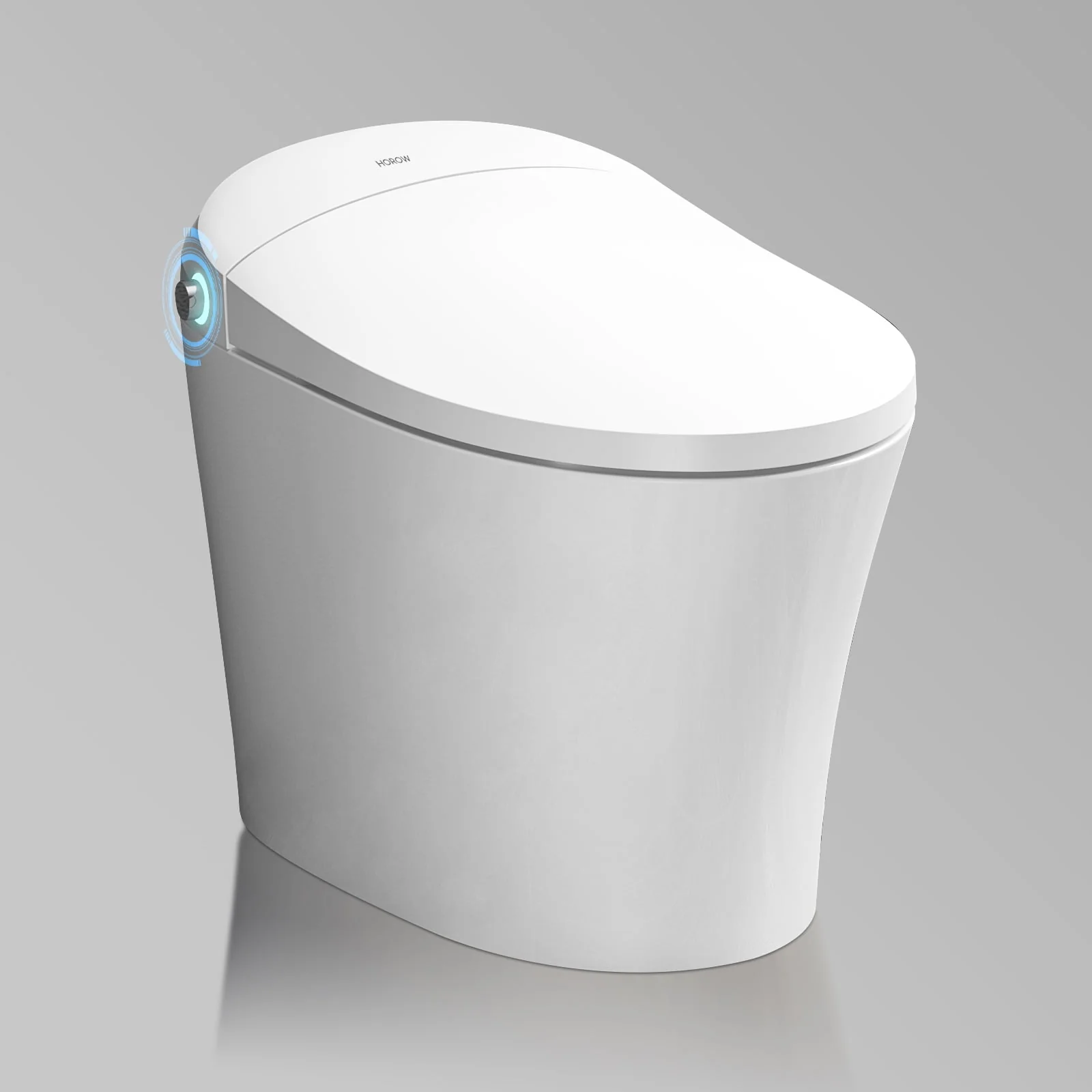 Horow Smart Toilet with Heated Seat, Automatic Power Flush Tankless,Ceramic One Piece Toilets for Bathroom - Womvr