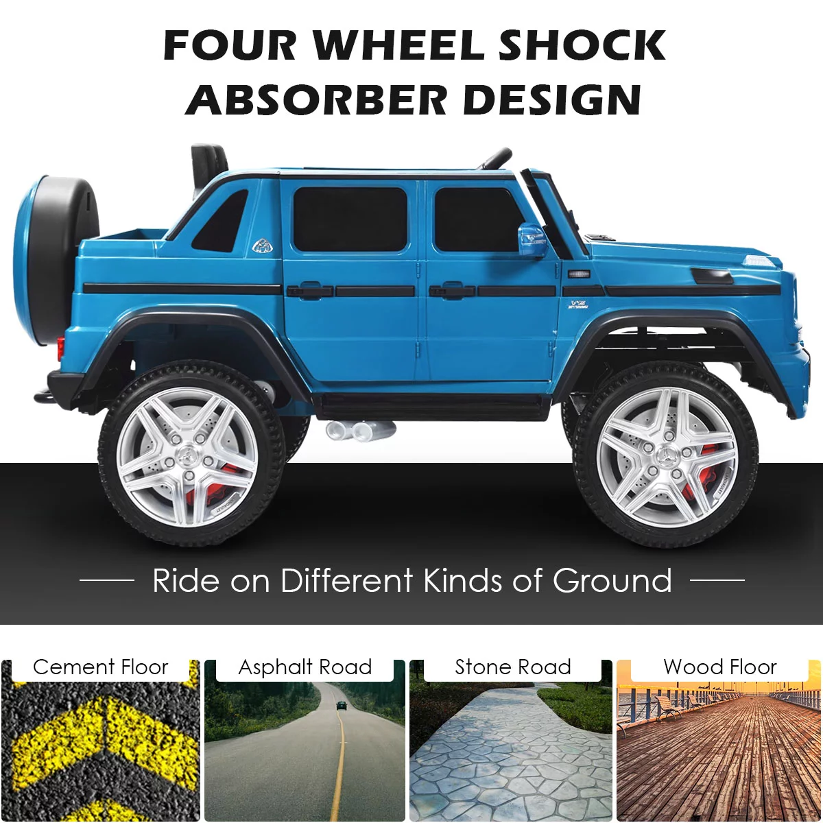 Infans 12V Licensed Mercedes-Benz Kids Ride On Car RC Motorized Vehicles w/ Trunk Pink - Womvr