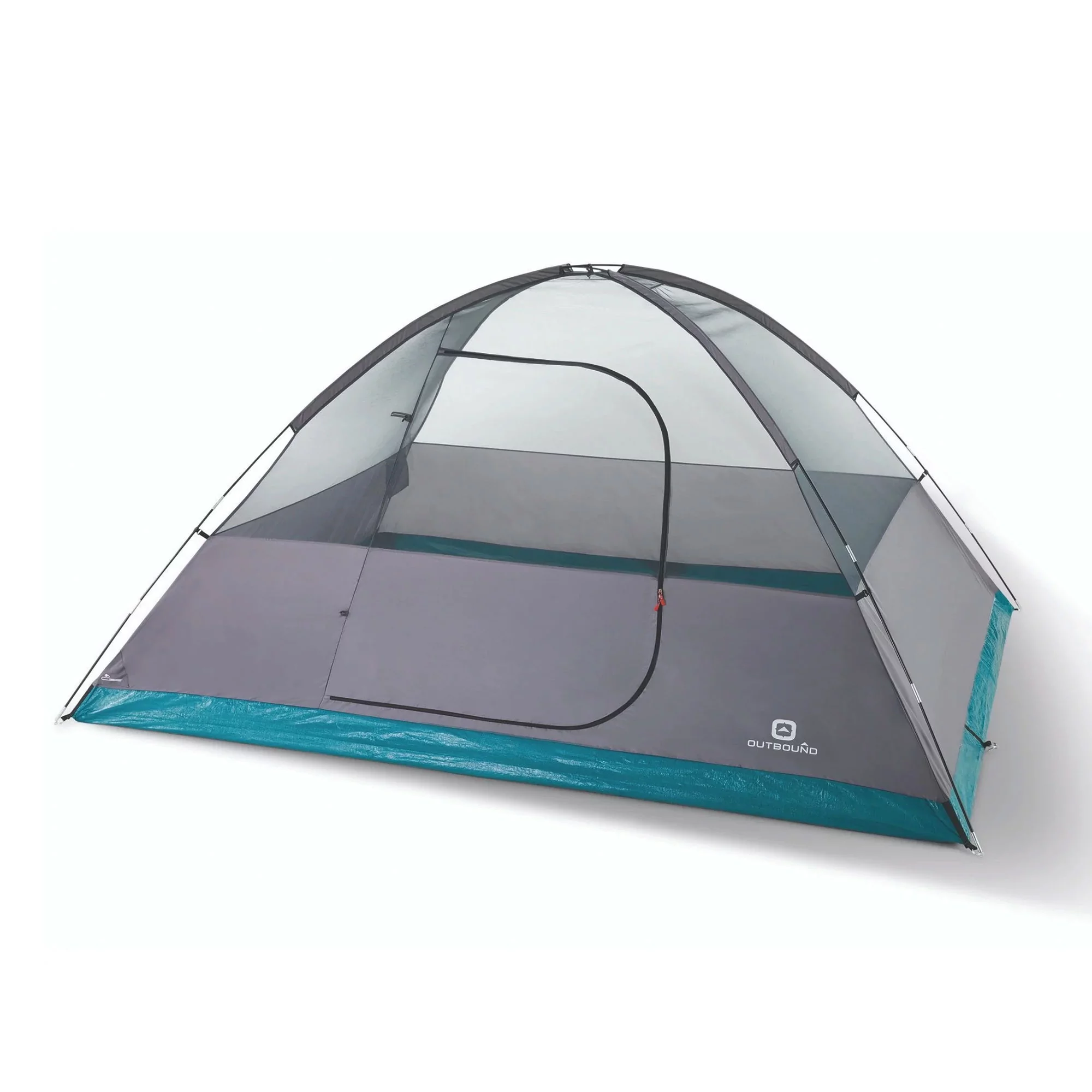 Outbound 8 Person 3 Season Easy Up Dome Tent with Room Divider & Rainfly - Womvr