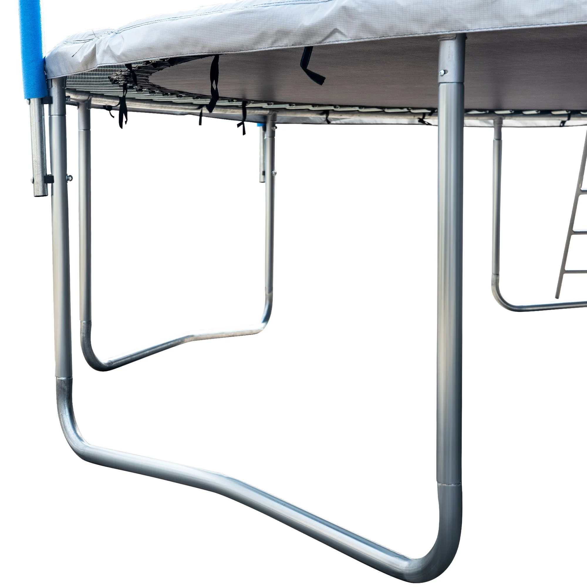 SEGMART 14FT Blue Trampoline for Kids with Basketball Hoop and Enclosure Net/Ladder, Blue - Womvr