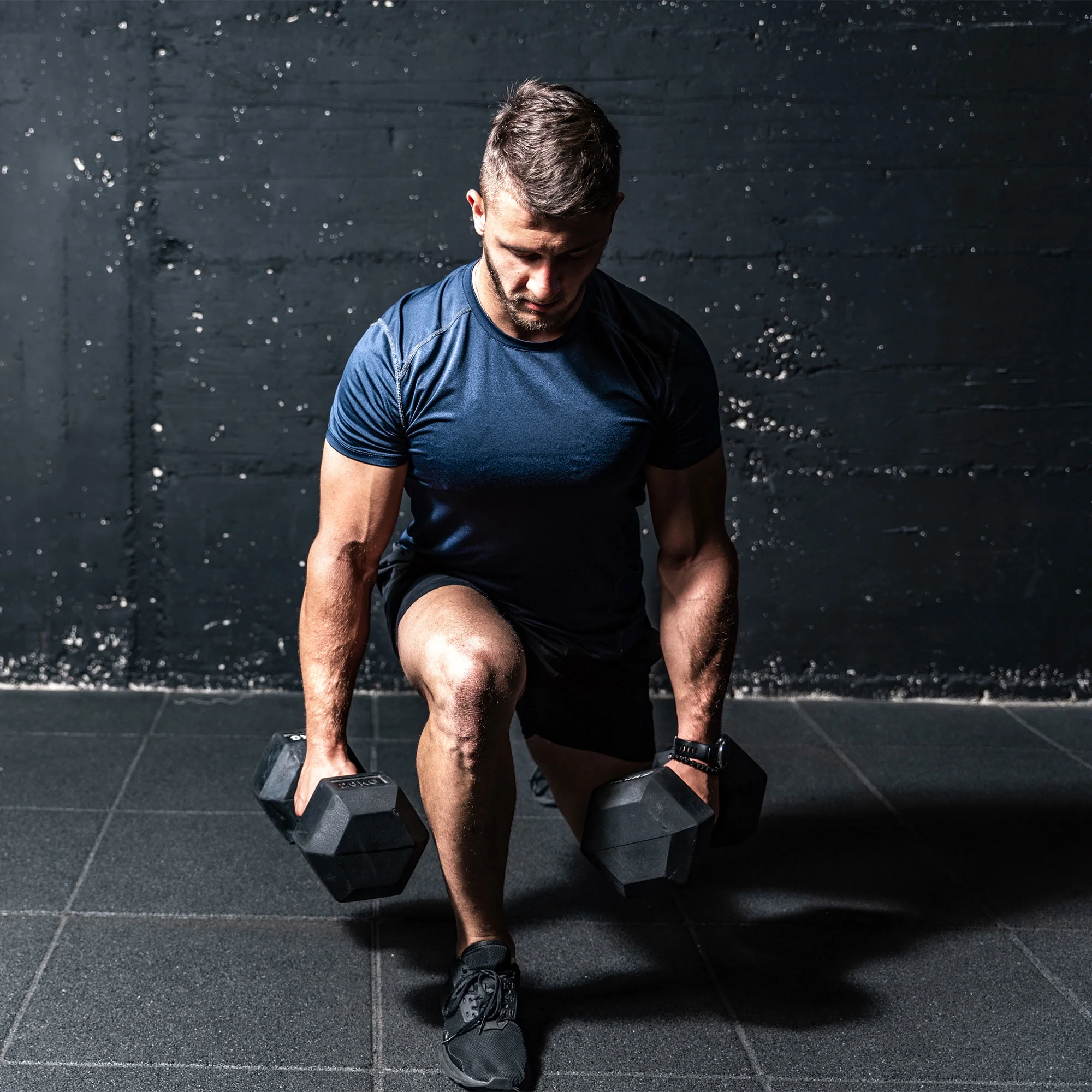 HolaHatha Iron Hexagonal Cast Home Exercise Dumbbell Free Weight, 30 Pounds - Womvr