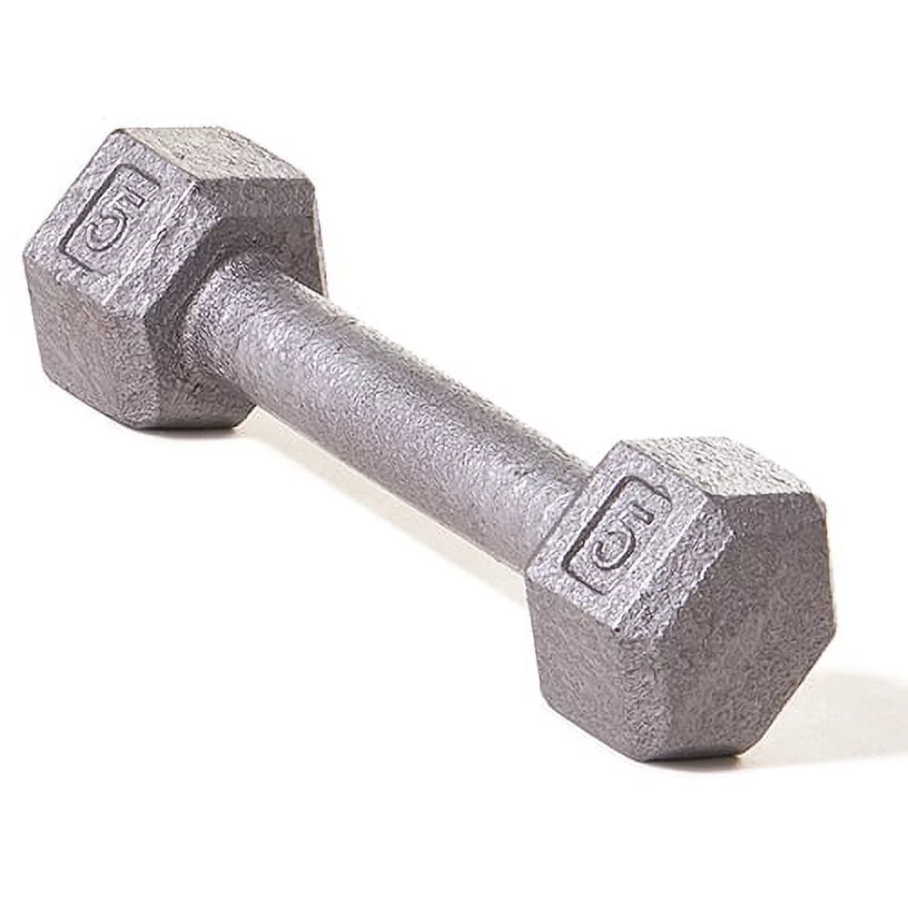 Champion Barbell?l Solid cast-iron Hex Dumbbell 3 -100lbs (SOLD INDIVIDUALLY) - Womvr