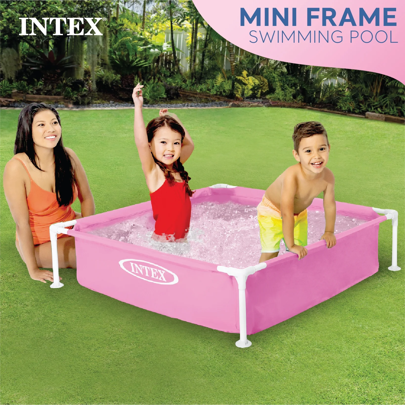Intex Mini Frame Pool, Blue - Womvr