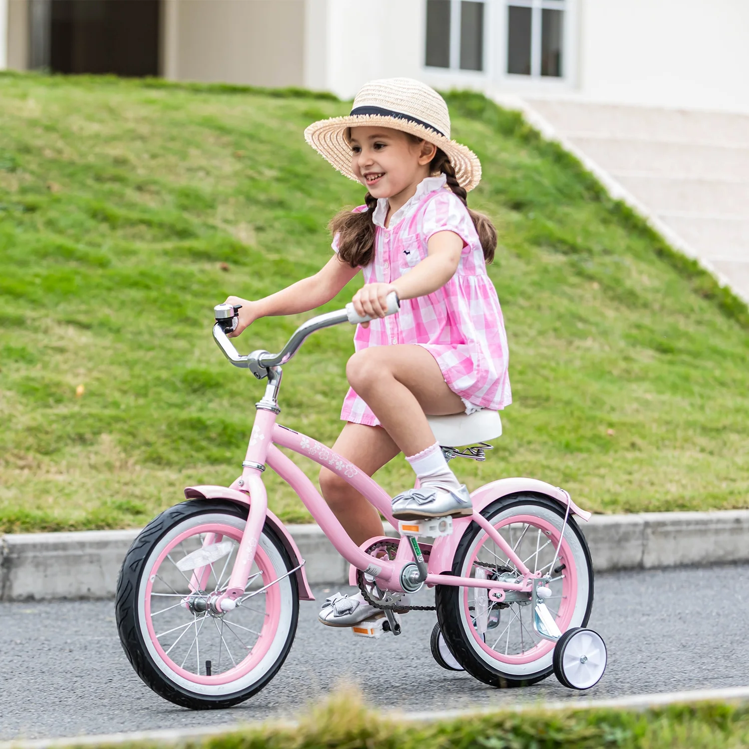 Glerc 16 inch Kids Cruiser Girls Bike for Child 4-7 Years,Mint Green - Womvr