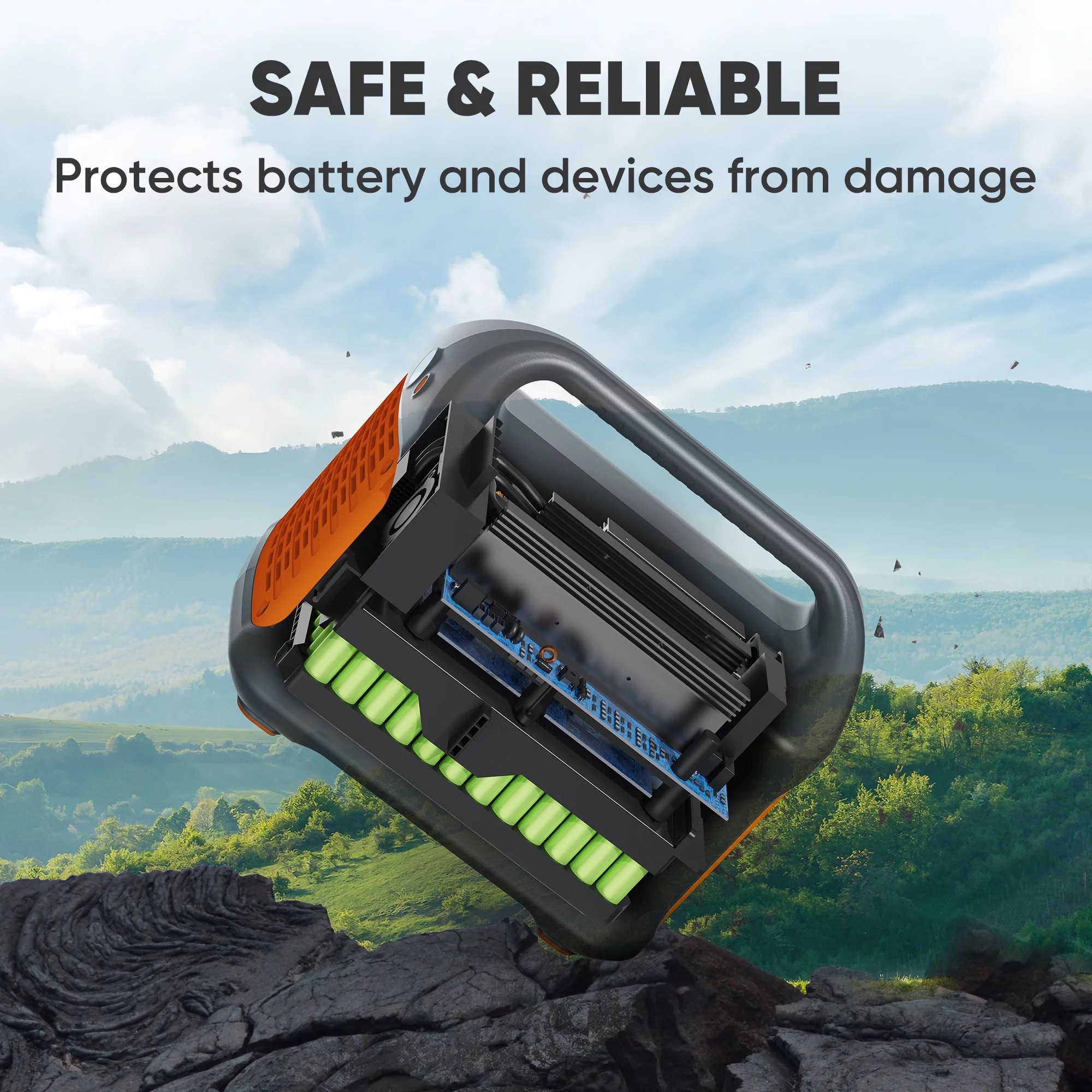 Jackery Explorer 1000 Portable Power Station, 1002Wh Capacity with 3x1000W AC Outlets (Solar Panel Optional) - Womvr