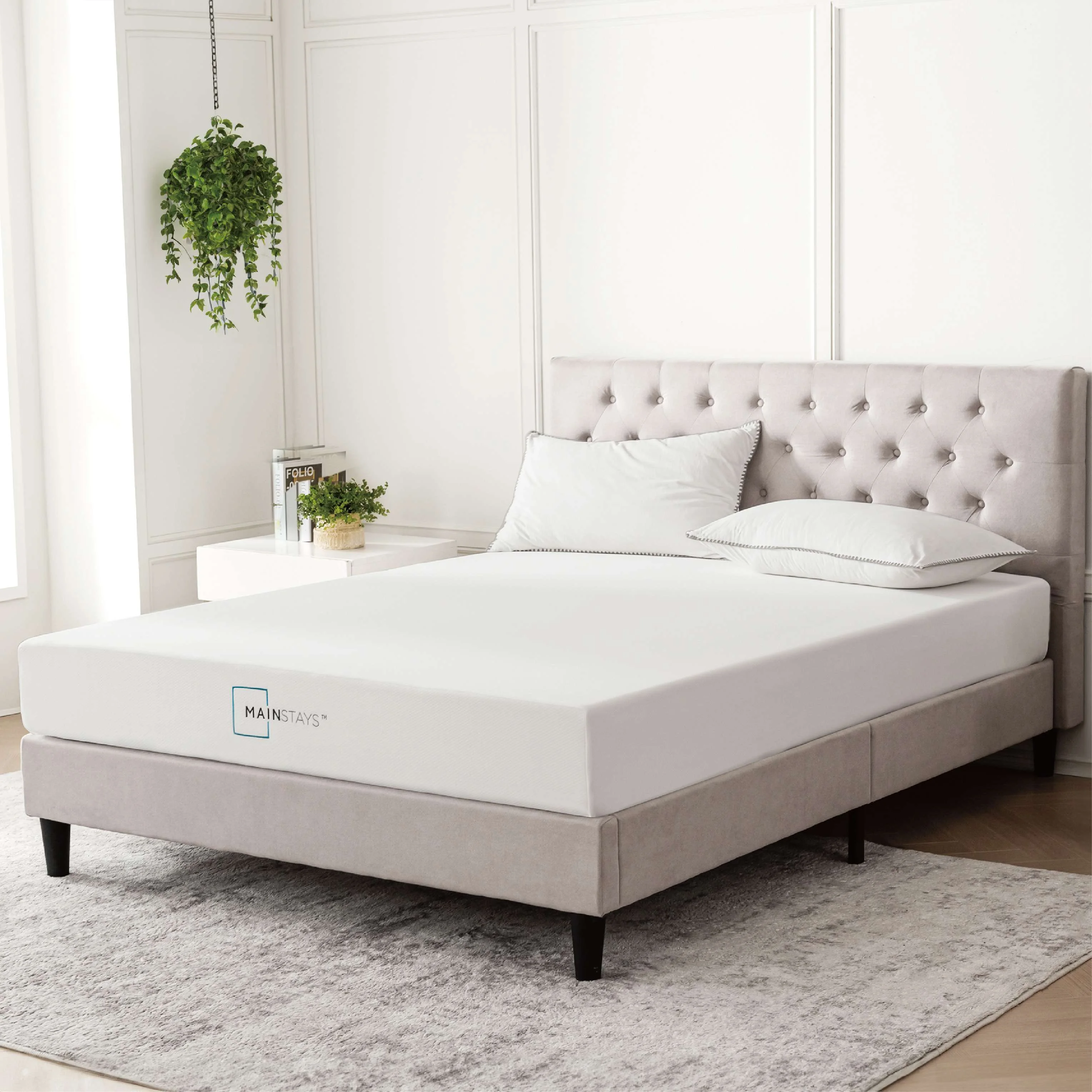 Mainstays 6” Green Tea Infused Memory Foam Mattress, Twin - Womvr