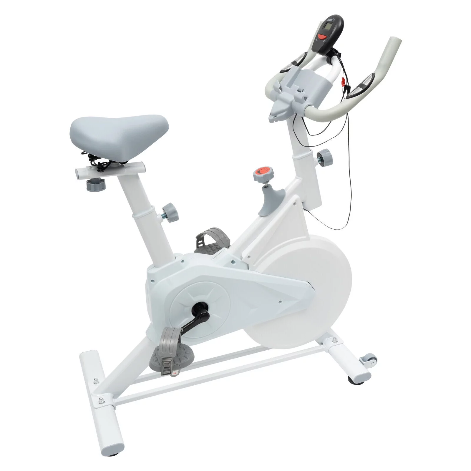 Indoor Cycling Exercise Bike,Stationary Exercise Bikes Home Cardio Workout Bicycle 180lb White - Womvr