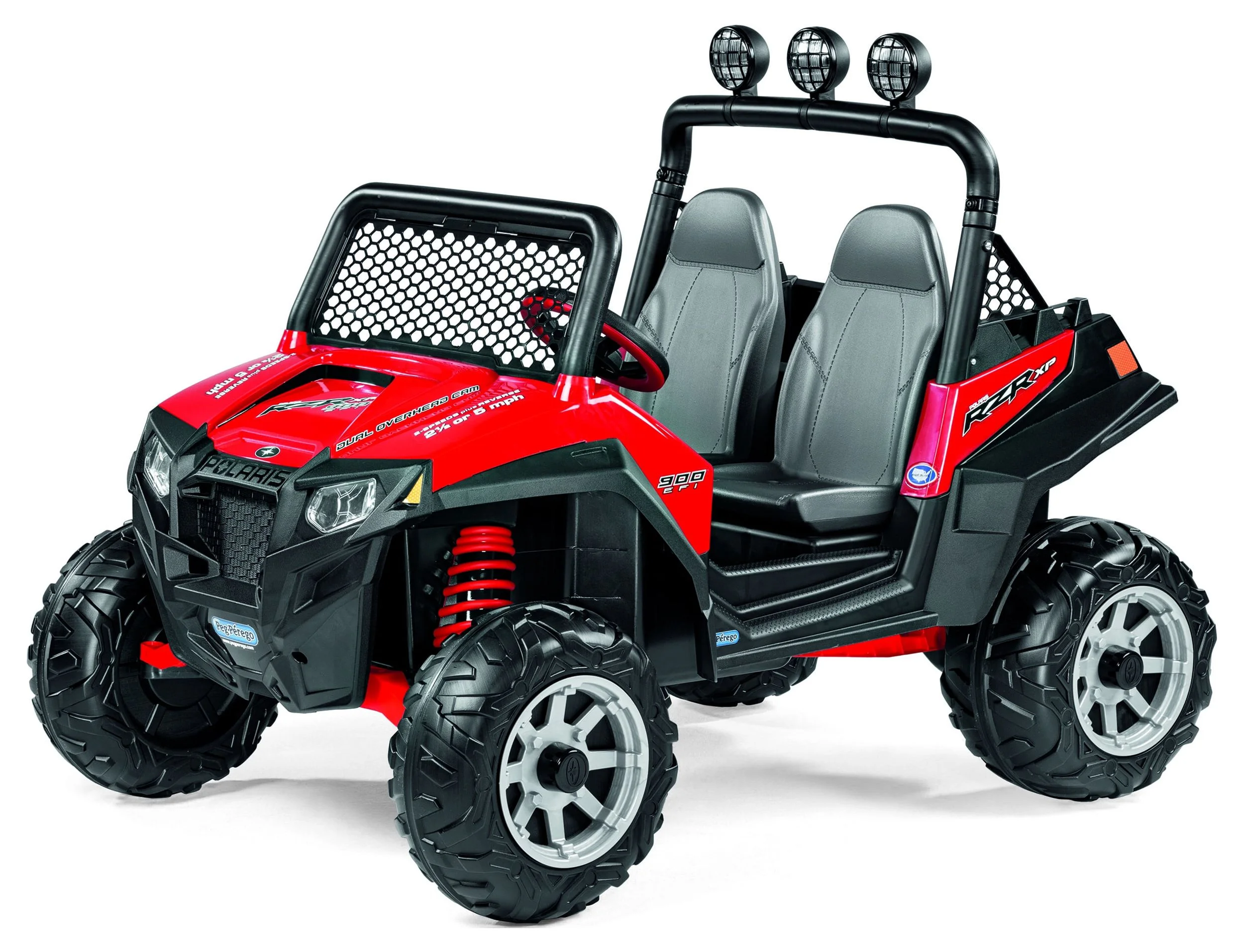 Peg Perego Polaris Ranger RZR 900 12-Volt Battery-Powered Ride-On, Red - Womvr