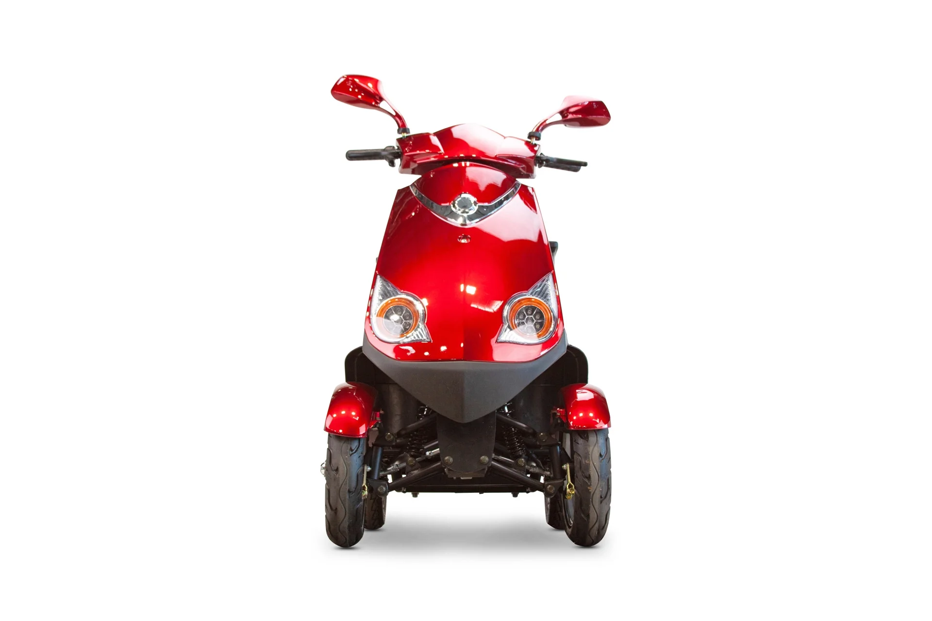 Deluxe Scooters 72+ Premium Mobility Scooter with 3-Year Warranty, 500 lbs Weight Capacity, Fully Assembled, Adjustable Captain's Seat, Long Range RED… - Womvr