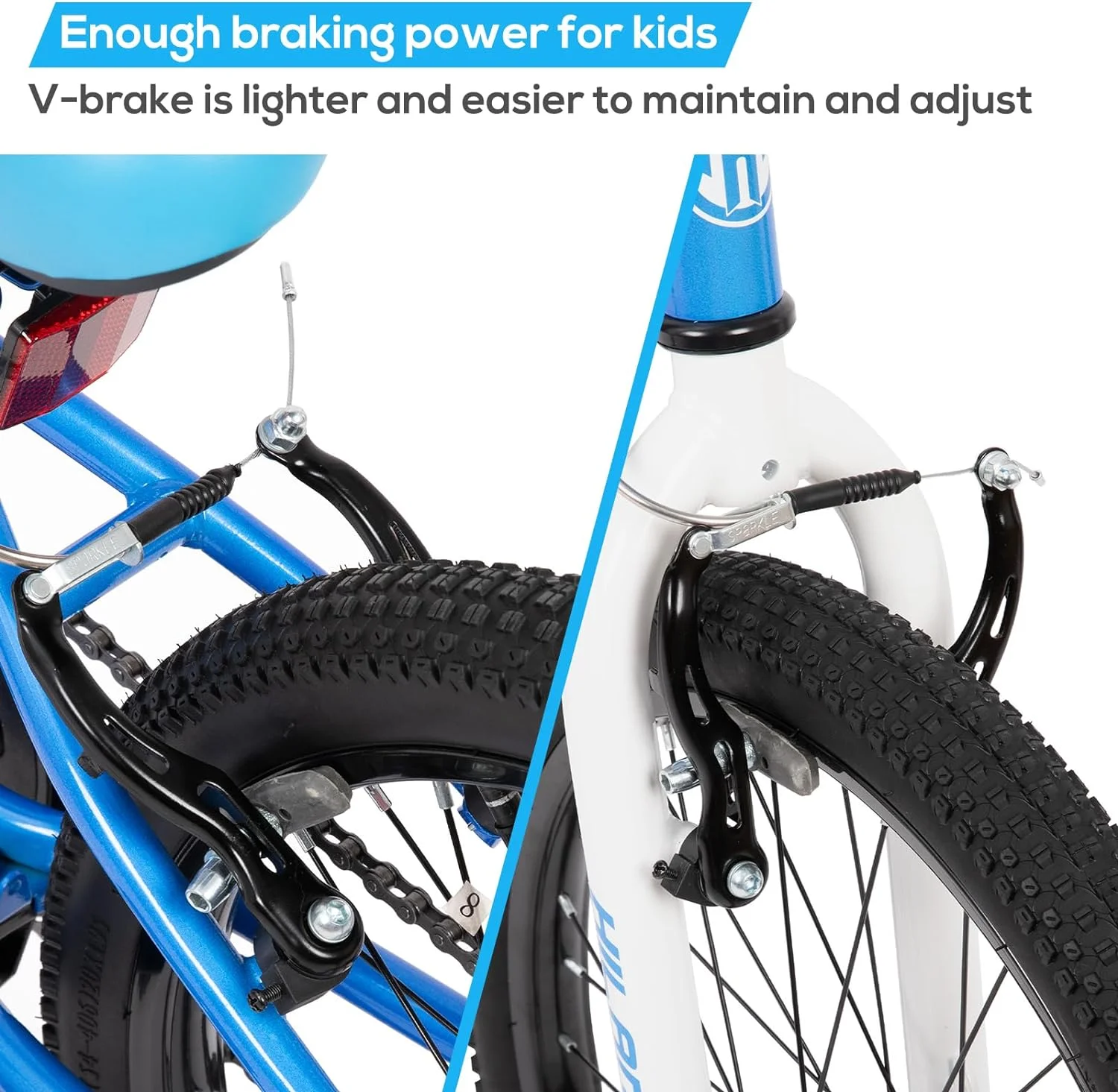 Hiland 20 inch Kids Mountain Bike for Girls Boys with Dual Handbrakes Kickstand, Pink - Womvr