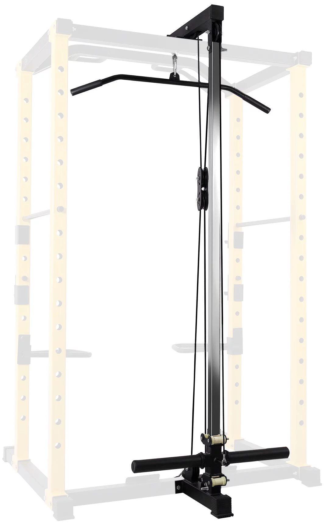 BalanceFrom PC-1 Series 1000lb Capacity Multi-Function Adjustable Power Cage Power Rack with Optional Lat Pull-down and Cable Crossover, Power Cage Only - Womvr