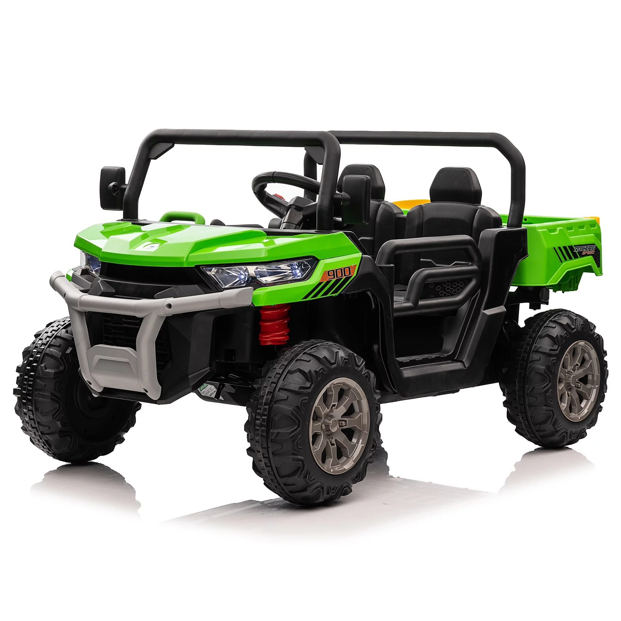 24V Kids Ride On Dump Truck 2 Seater with Remote,Green - Womvr