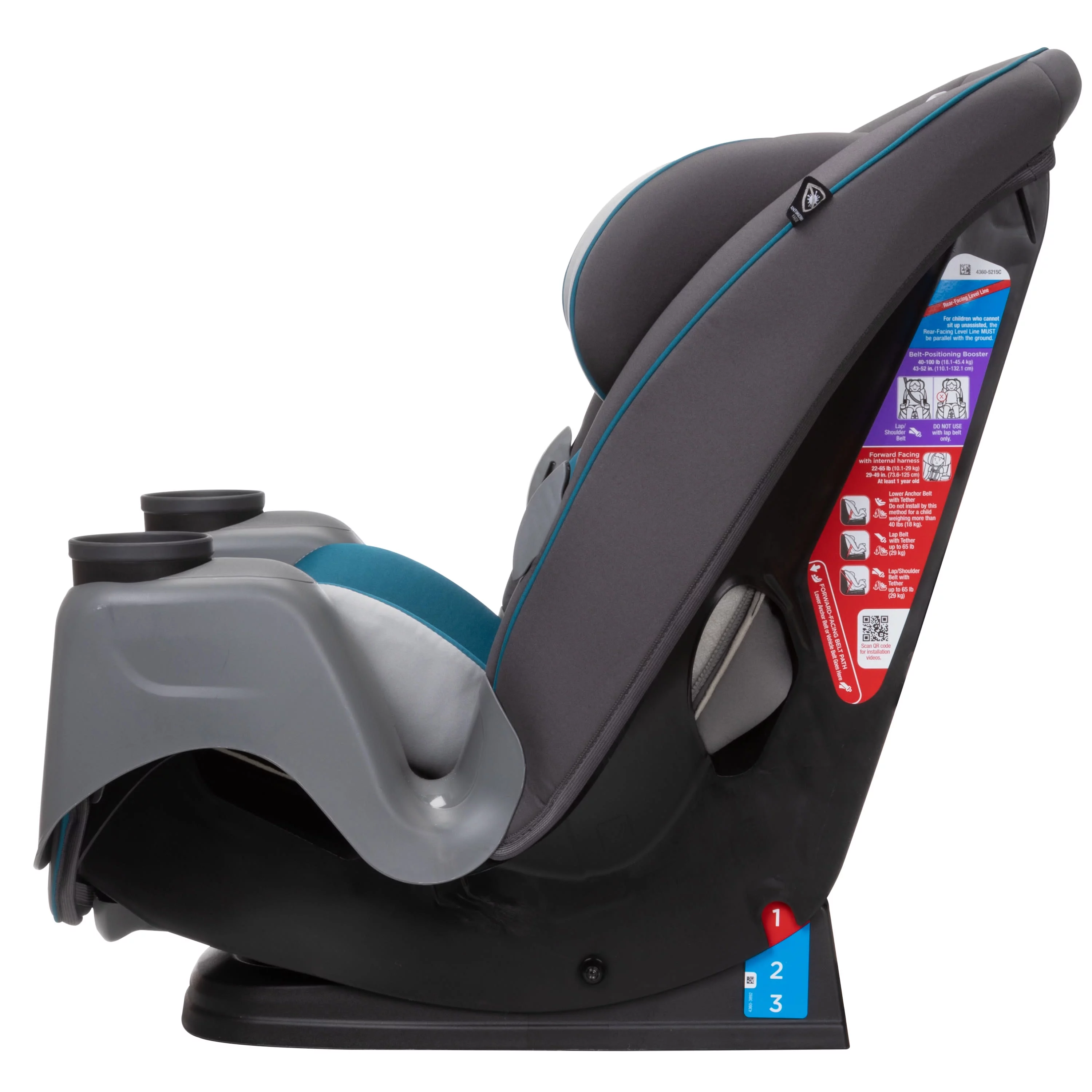 Safety 1st Grow and Go Sprint All-in-One Convertible Car Seat, Soapstone II - Womvr