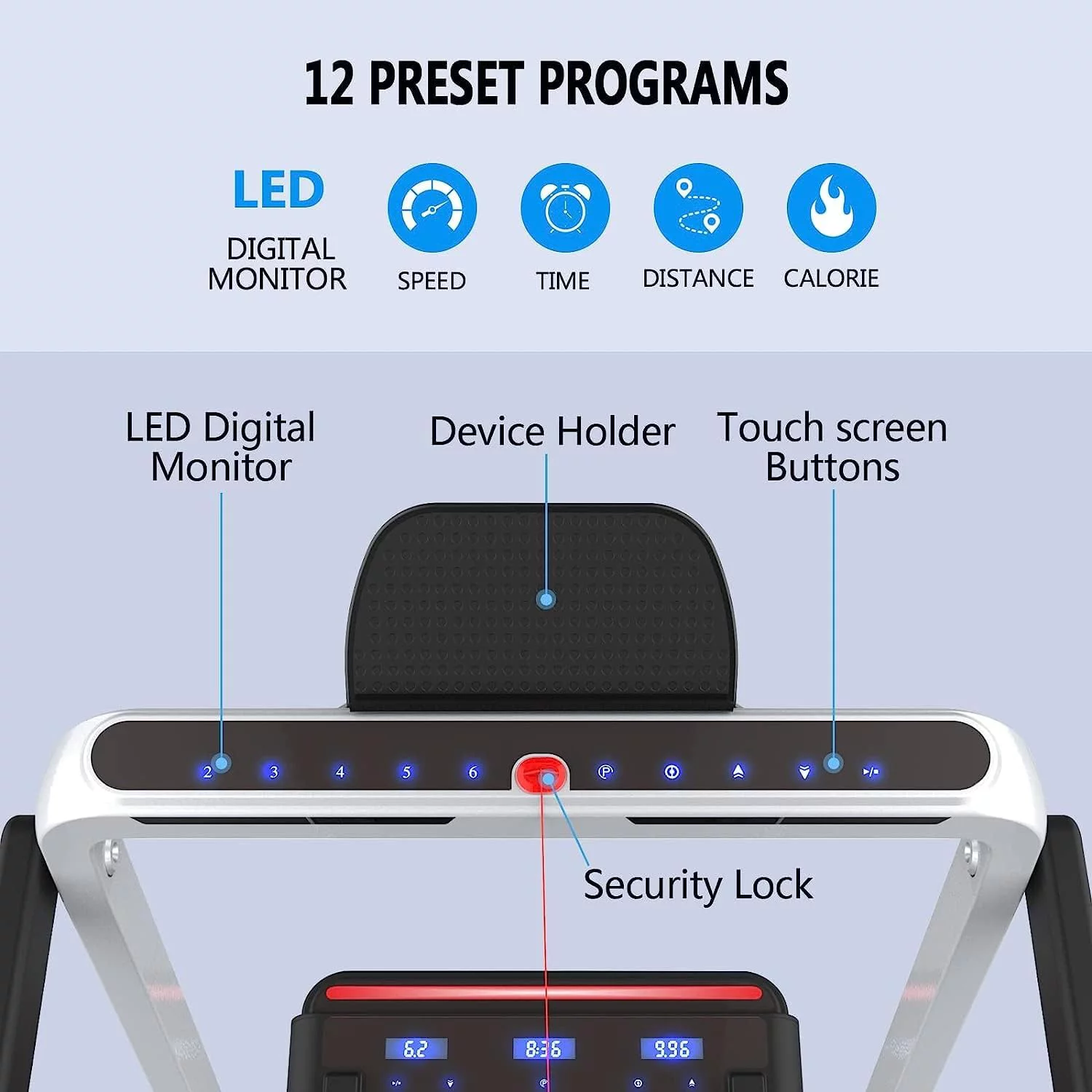 Under Desk Treadmill 2 in 1 Folding Portable Treadmill, Walking Treadmill 2.25HP, Under Desk Electric Treadmill with Remote APP Control LED Display Phone Holder No Needed Assembly for Home & Gym - Womvr