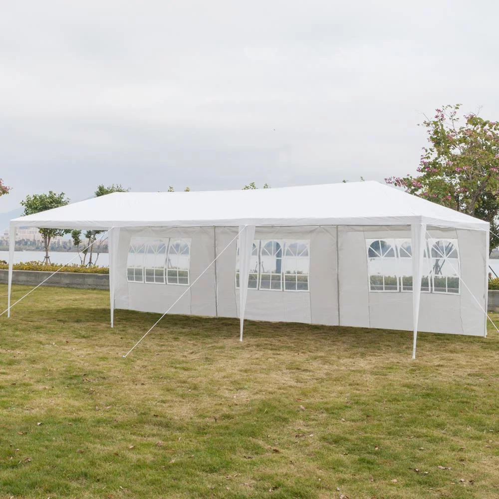 UBesGoo 10' x 10' Canopy Waterproof Party Tent Practical Outdoor Tent for Parties White - Womvr