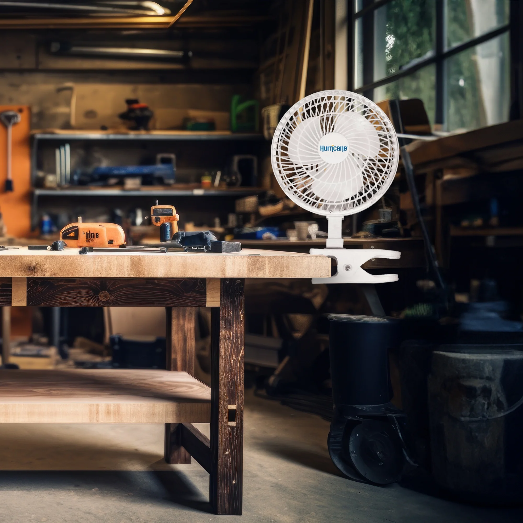 Hurricane Supreme 18 Inch Oscillating Wall Mount Fan, White - Womvr