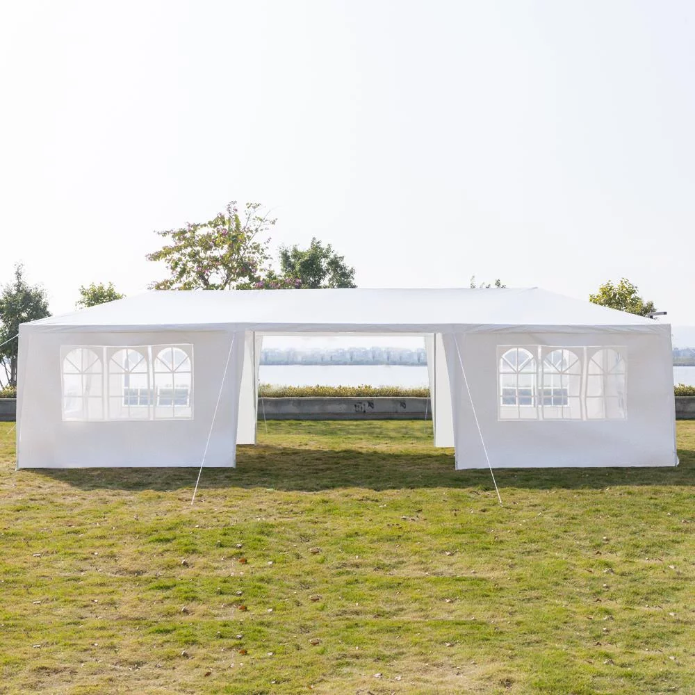 UBesGoo 10' x 10' Canopy Waterproof Party Tent Practical Outdoor Tent for Parties White - Womvr