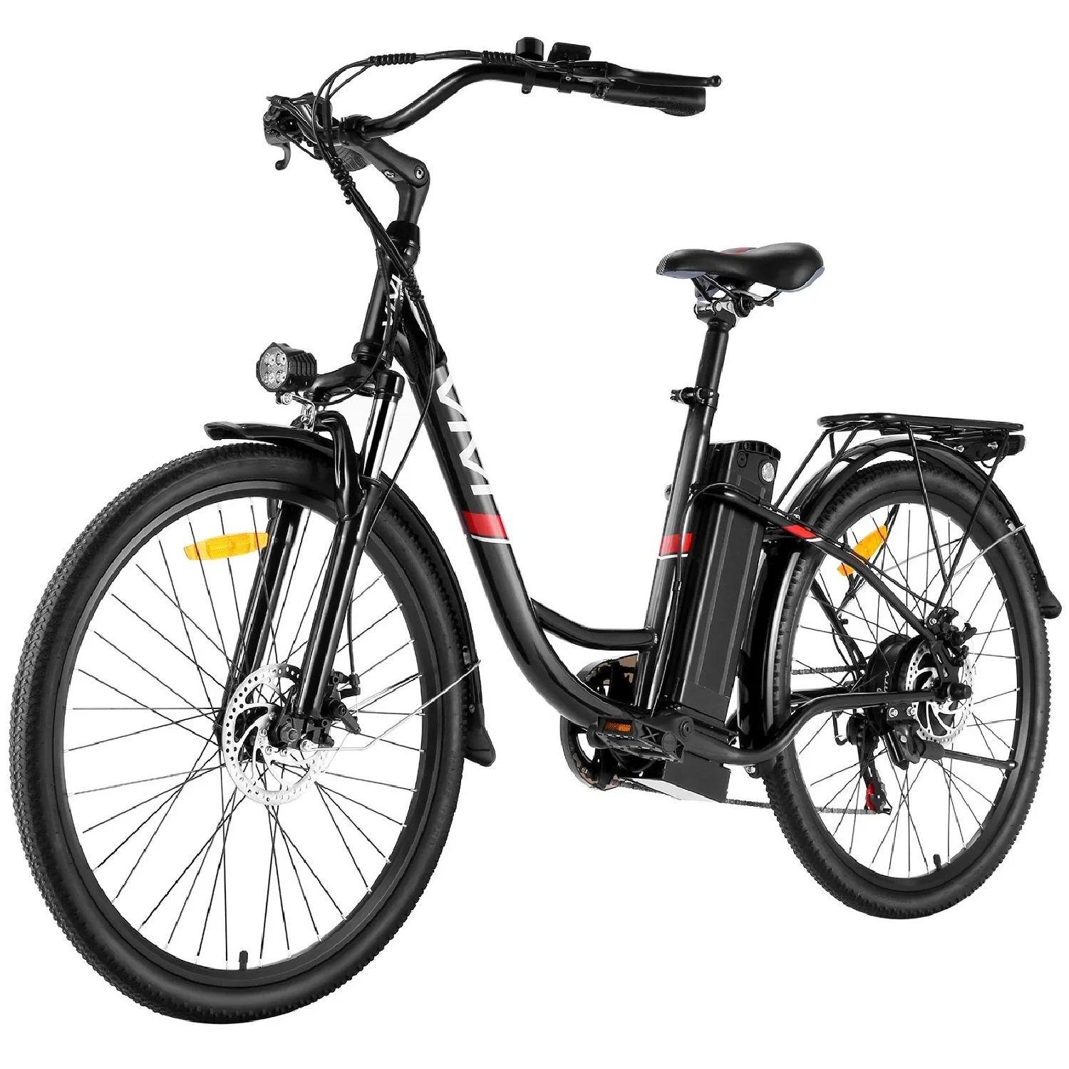 Vivi Electric Bike 26'' Electric Bike for Adults 500W Electric Bike with 48V Removable Battery, Electric Commuter Cruiser Bike 20MPH & 50 Mile City Electric Bike with Cruise Control - Womvr
