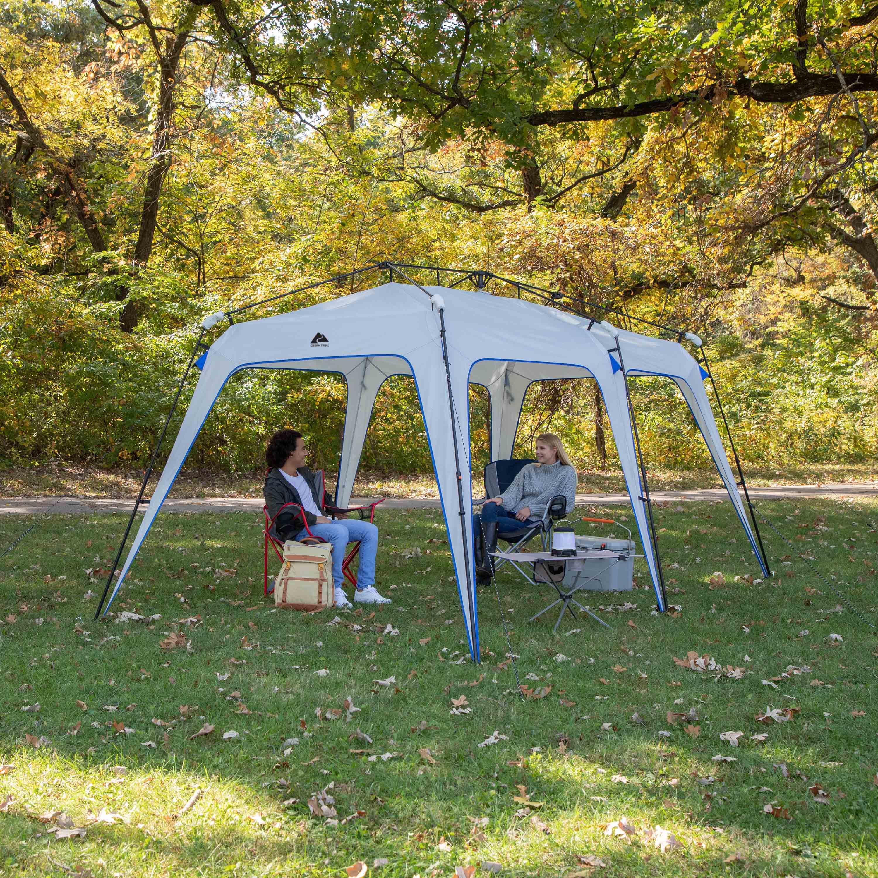 Ozark Trail 15' x 9' 5-in-1 Convertible Instant Tent and Shelter, 41 lbs - Womvr