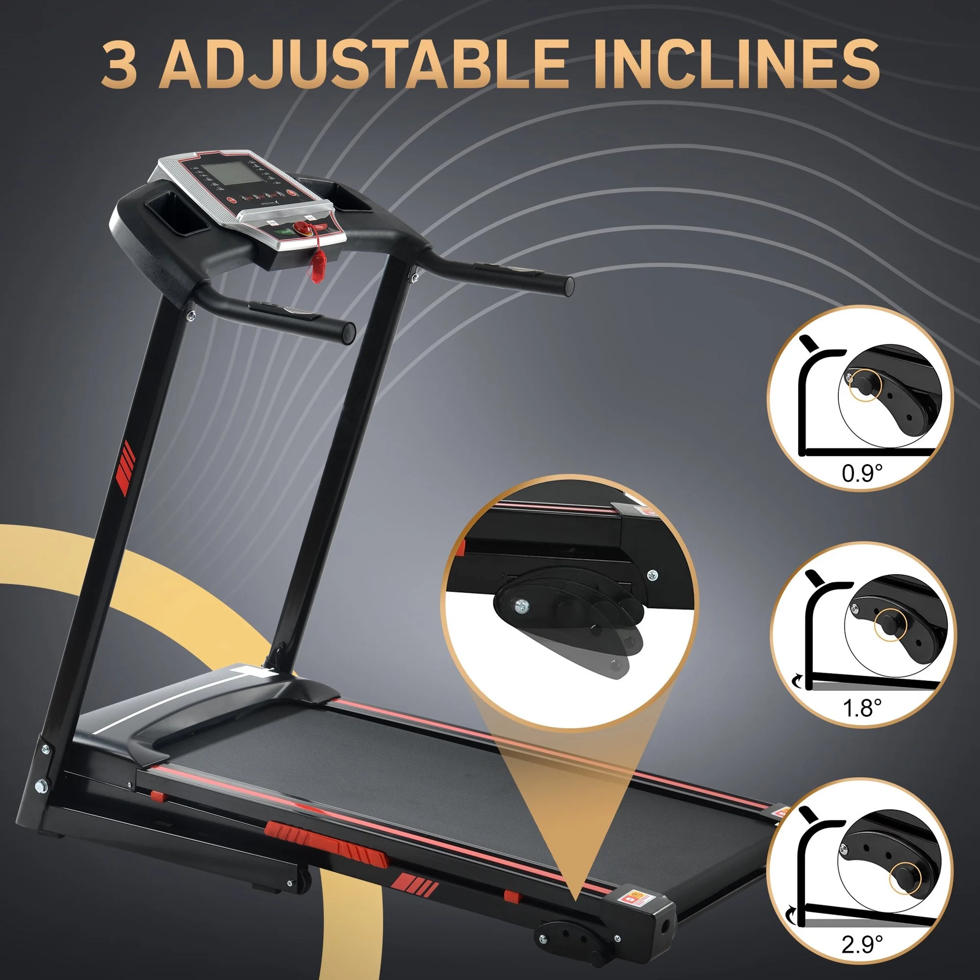 Aukfa 3.5 HP Folding Treadmill with Incline for Home Office Workout, 300 lbs+ Capacity, Green - Womvr