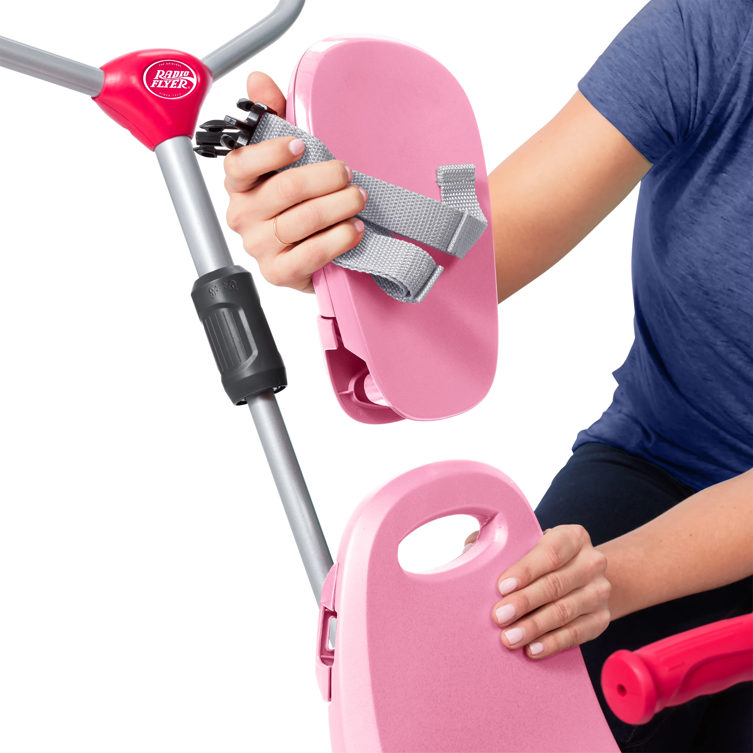 Radio Flyer, 4-in-1 Stroll 'N Trike with Activity Tray, Red & Gray, Convertible Tricycle,  Unisex - Womvr