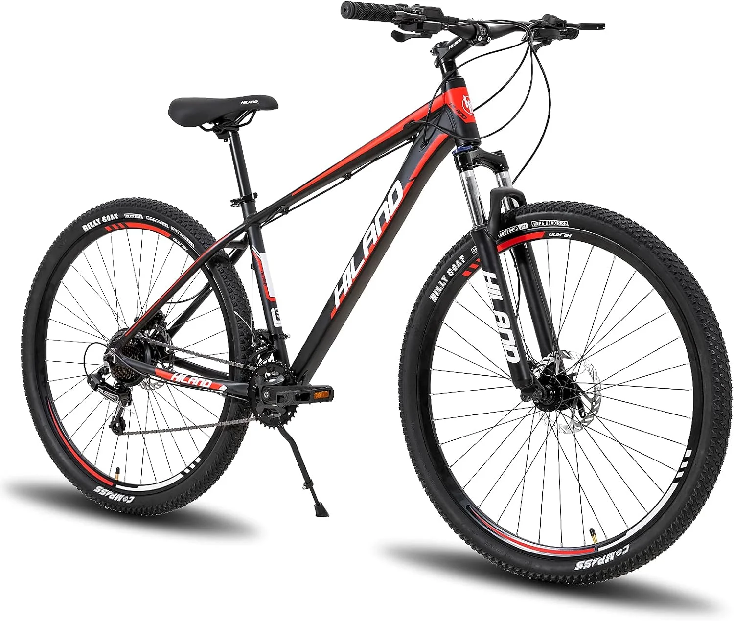 Hiland 29 Inch Mountain Bike for Men, Hardtail Trail MTB Bicycle, Black - Womvr