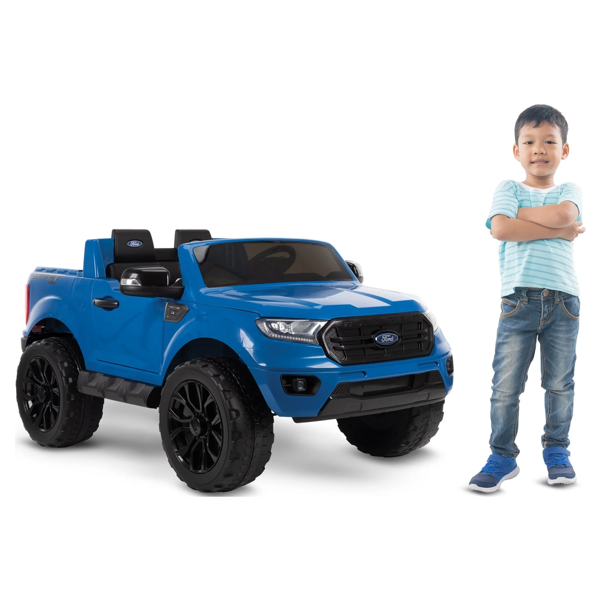 12V Ford Ranger Lariat Ride-On Electric Car for Kids by Huffy - Womvr