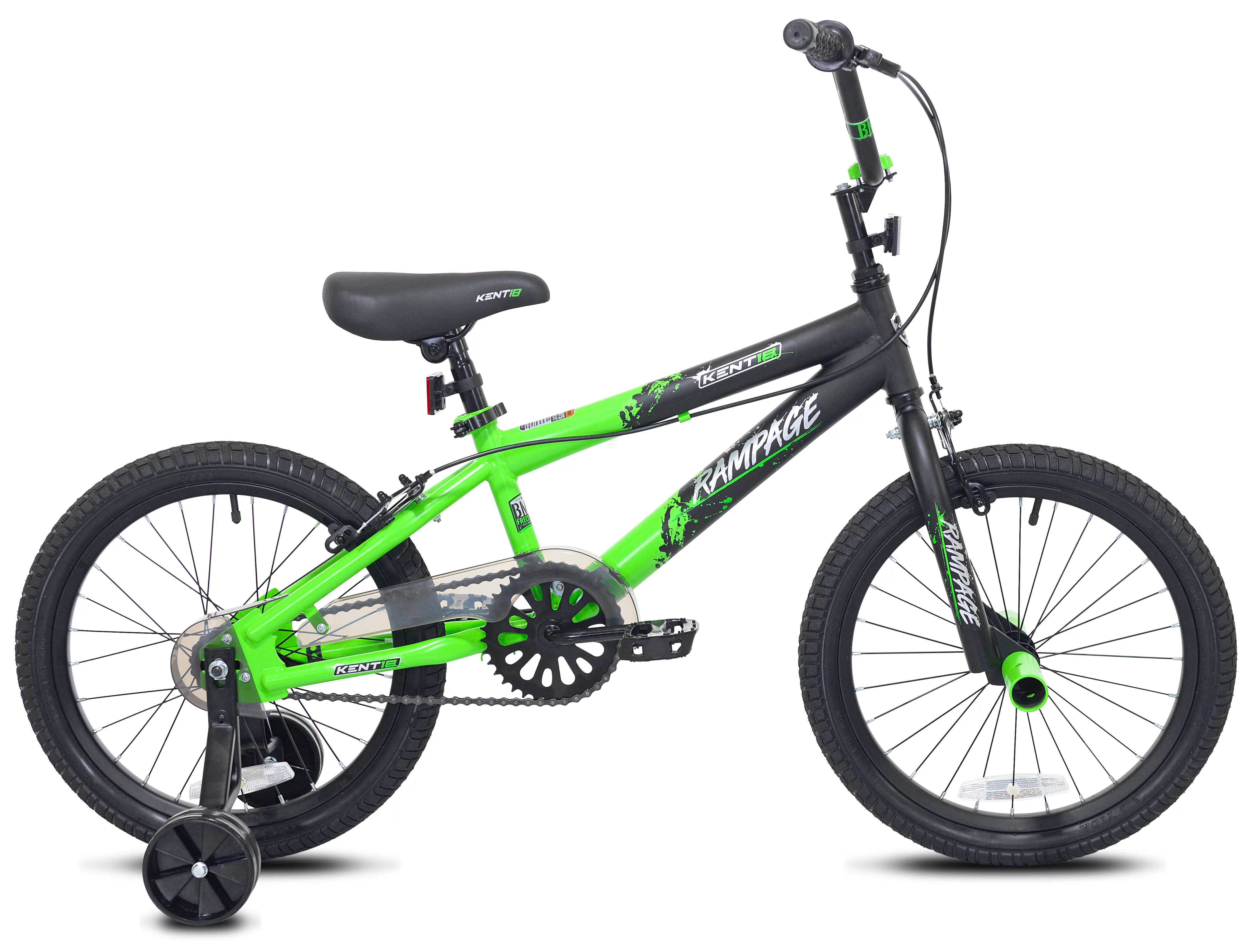 Kent Bicycle 18 in. Rampage Boy's BMX Child Bicycle, Gold and Black - Womvr