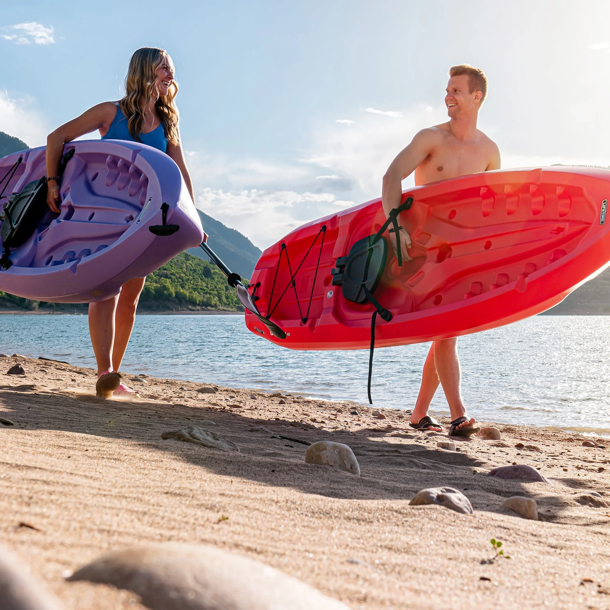 Lifetime Daylite 8 ft Sit-on-Top Kayak, Red (90775) - Womvr