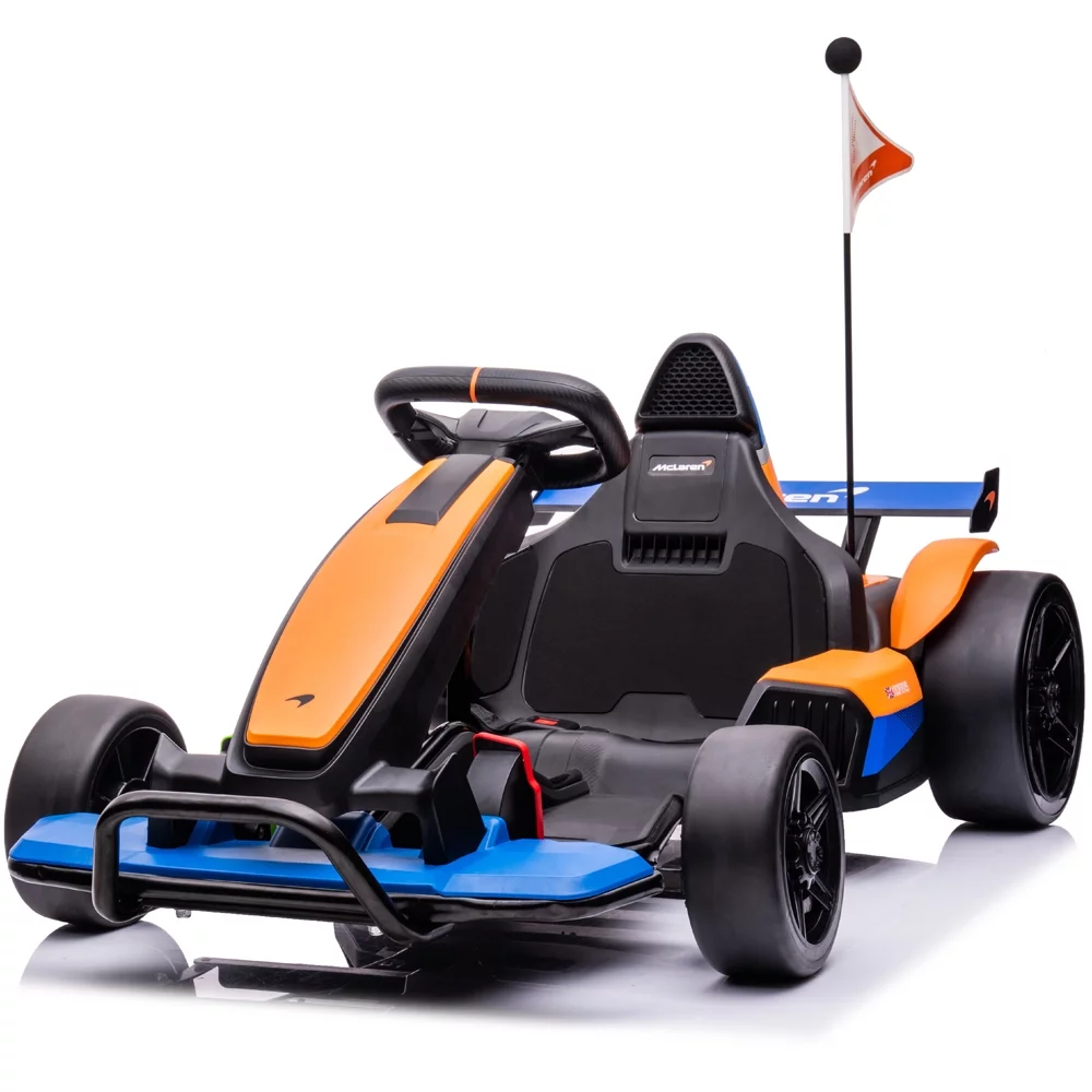 Sesslife 24 V Mclaren Go Kart Powered Ride-On with Bluetooth Function and LED Lights - Womvr