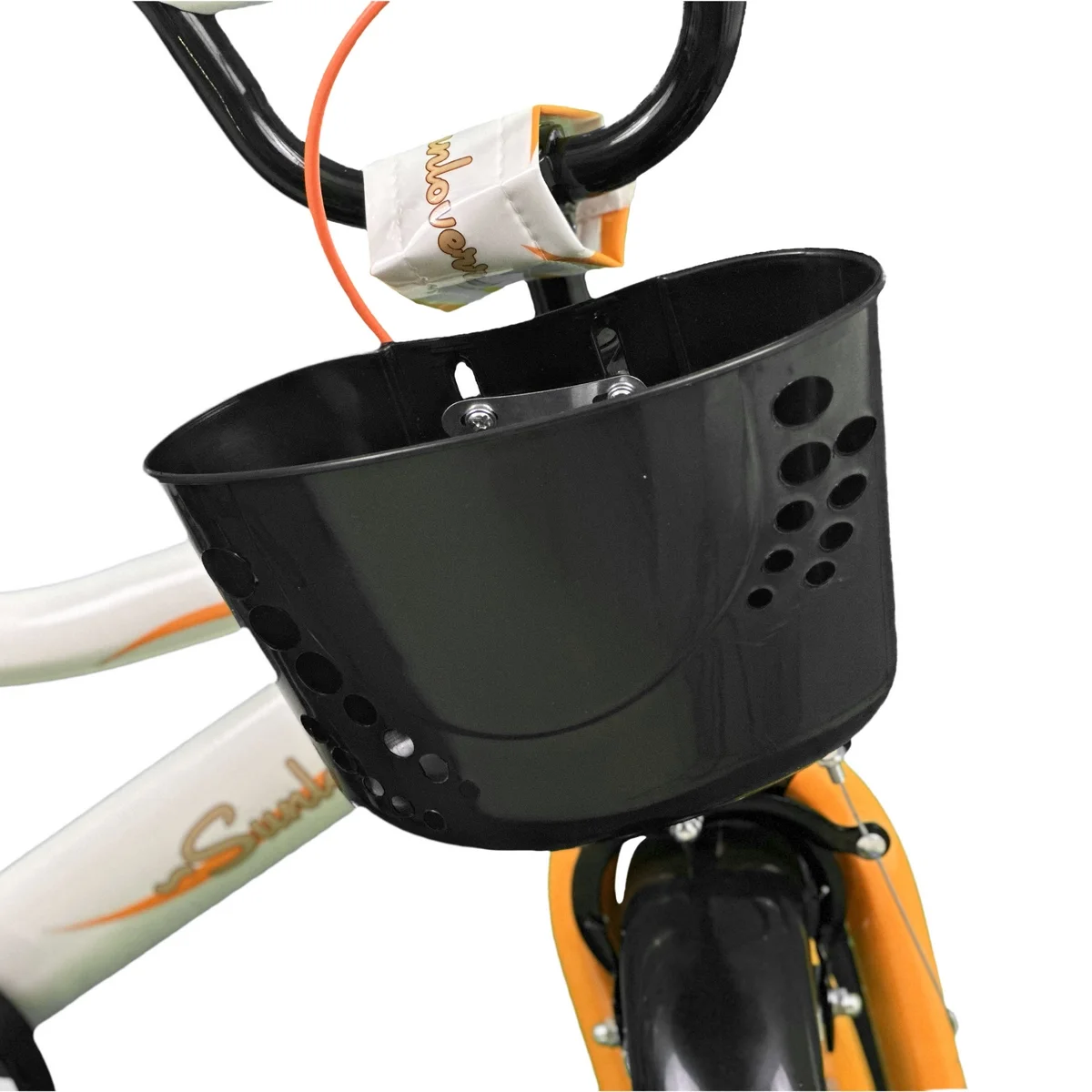 SUNLOVERR Orange Comet Boys Bike for Toddlers and Kids Ages 3-5 Years Old, 12 Inch Kids Bike with Training Wheels & Basket, Boy Bicycle with Handbrake. - Womvr