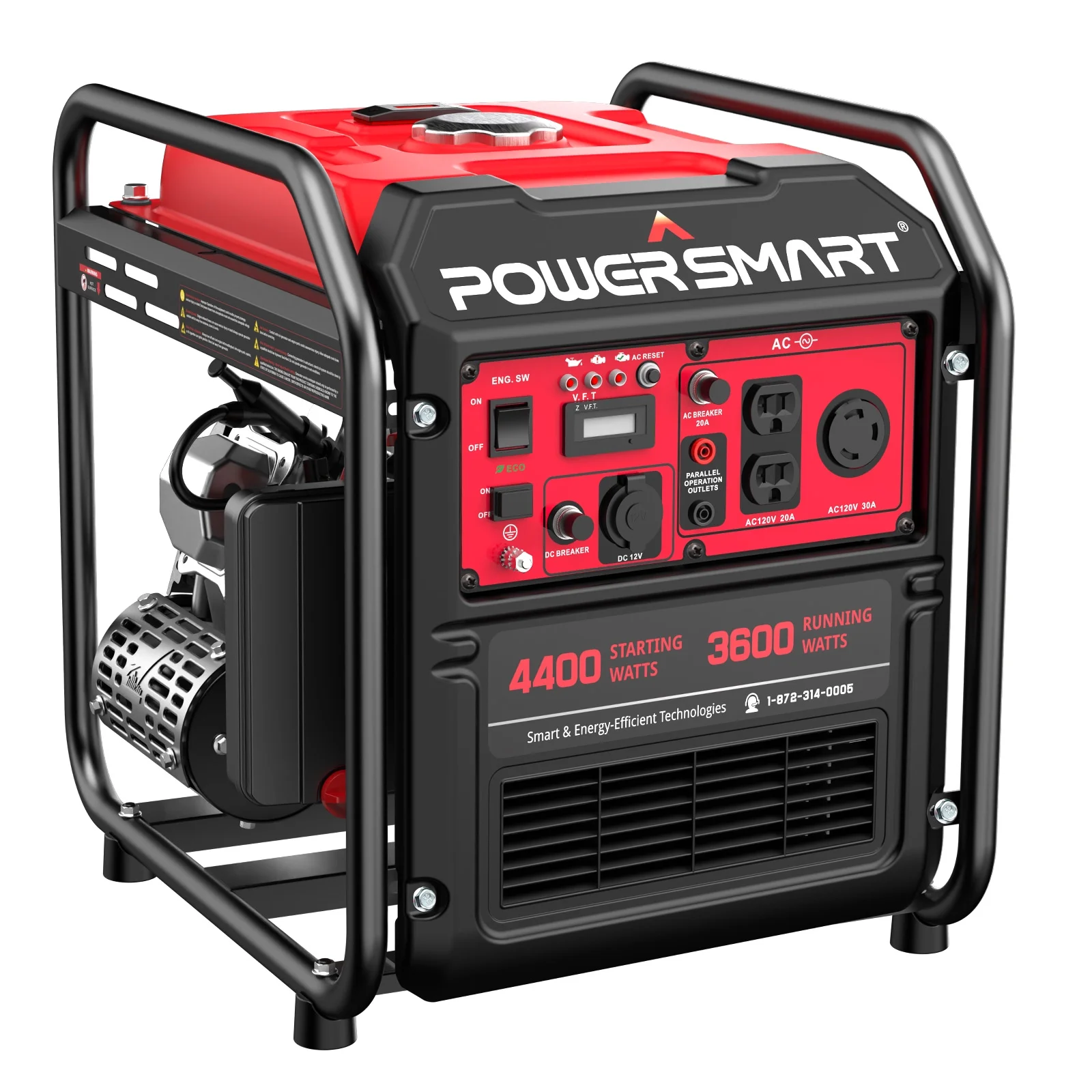 PowerSmart 4400-Watt Gasoline Generator for Outdoor and Home Use,EPA Compliant - Womvr