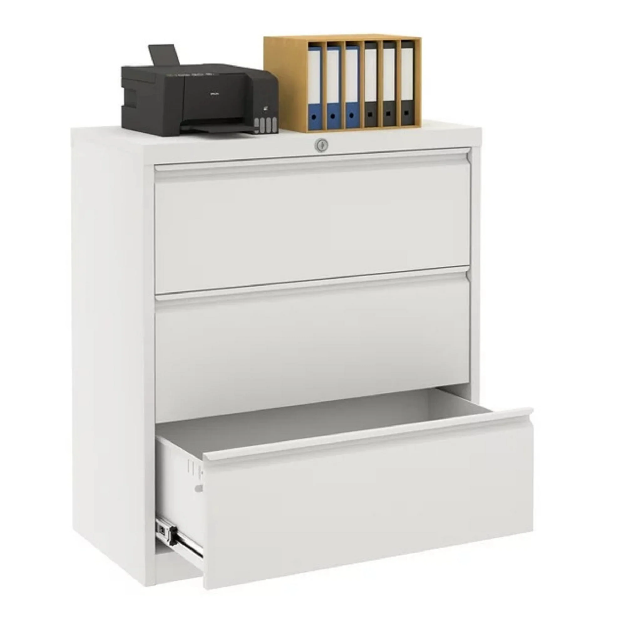 SUPEER 4 Drawer File Cabinet , Metal Vertical File Storage Cabinet with Lock, Office Home Steel Vertical File Cabinet for A4 Letter /Legal Size, 14.96