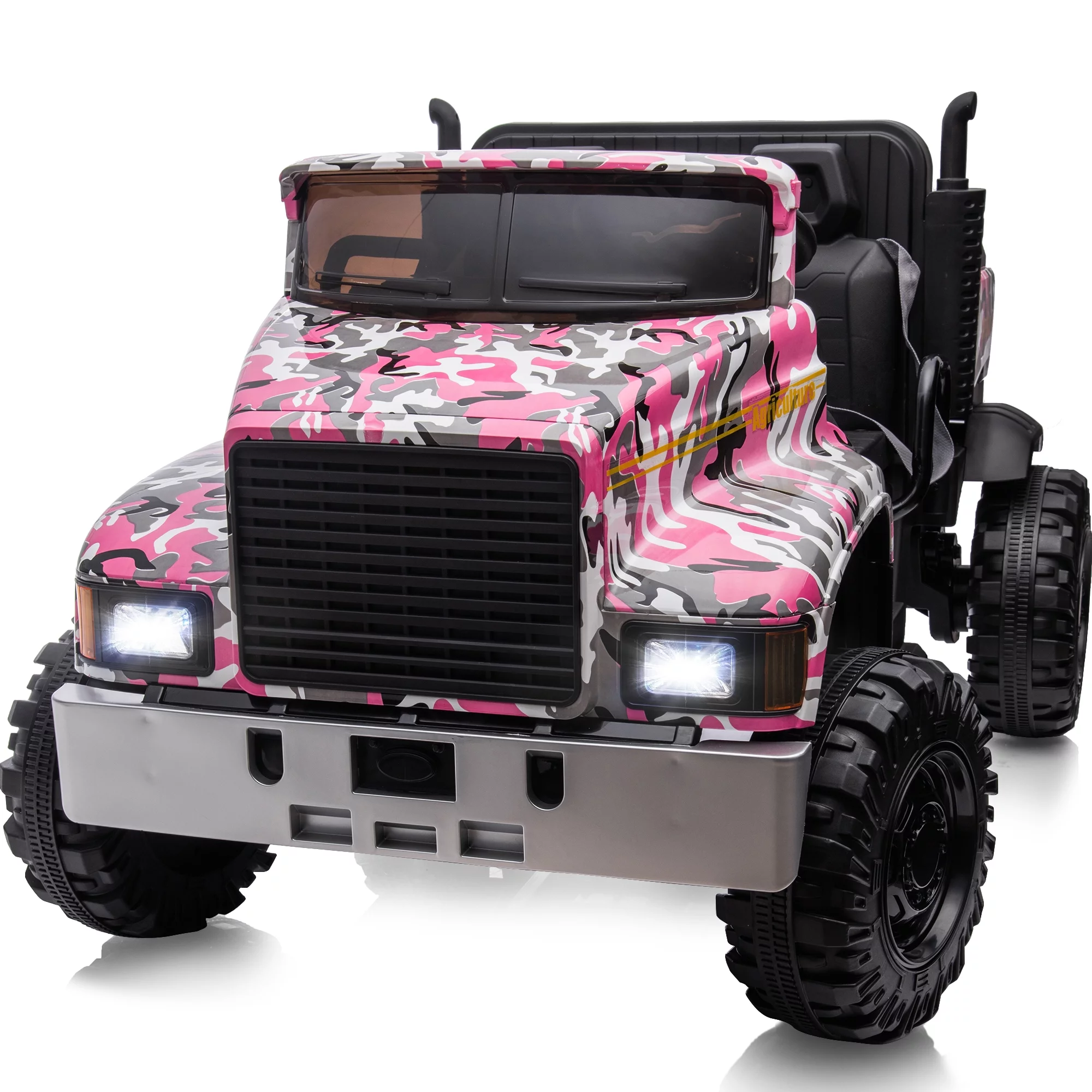 Hikiddo JC222 24V Ride on Toy, Kids Ride On Dump Truck 2 Seater with Remote - Womvr