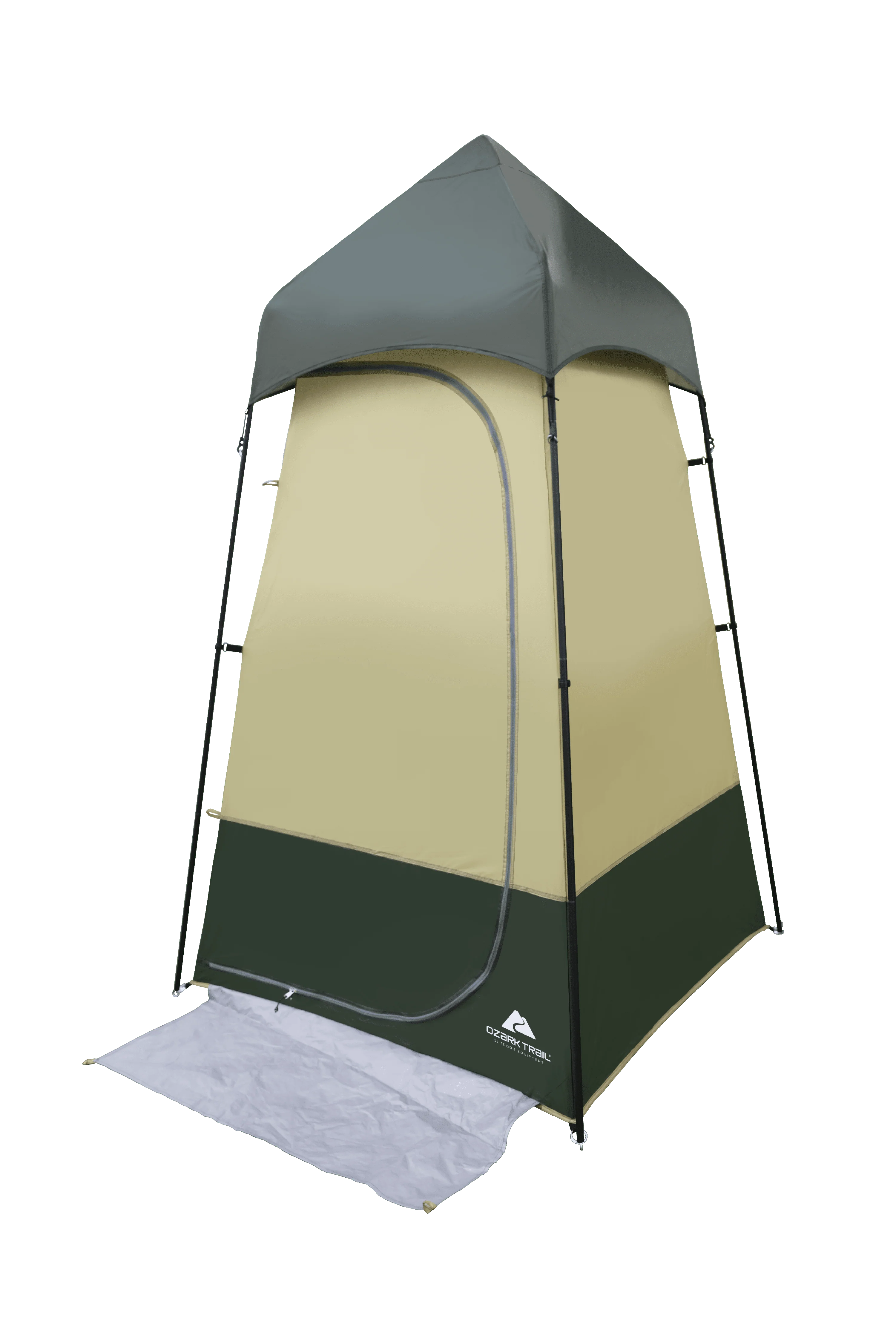 Ozark Trail Hazel Creek Lighted Privacy Tent One Room, Green - Womvr