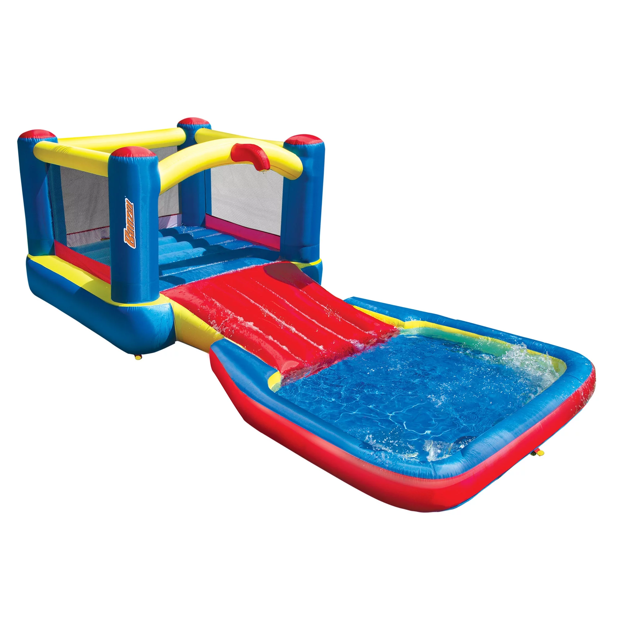 Banzai Bounce N Splash Outdoor Water Park Aquatic Activity Play Center - Womvr