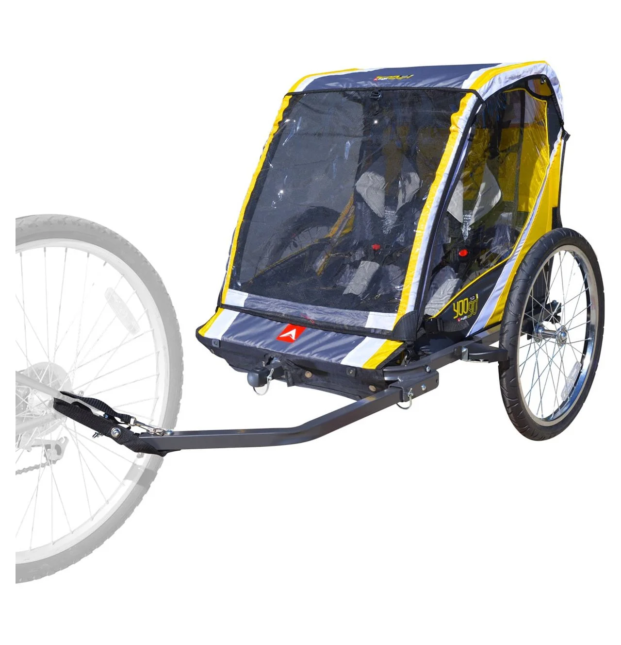 Allen Sports Deluxe Steel 2-Child Bicycle Trailer and Stroller, S2 - Womvr