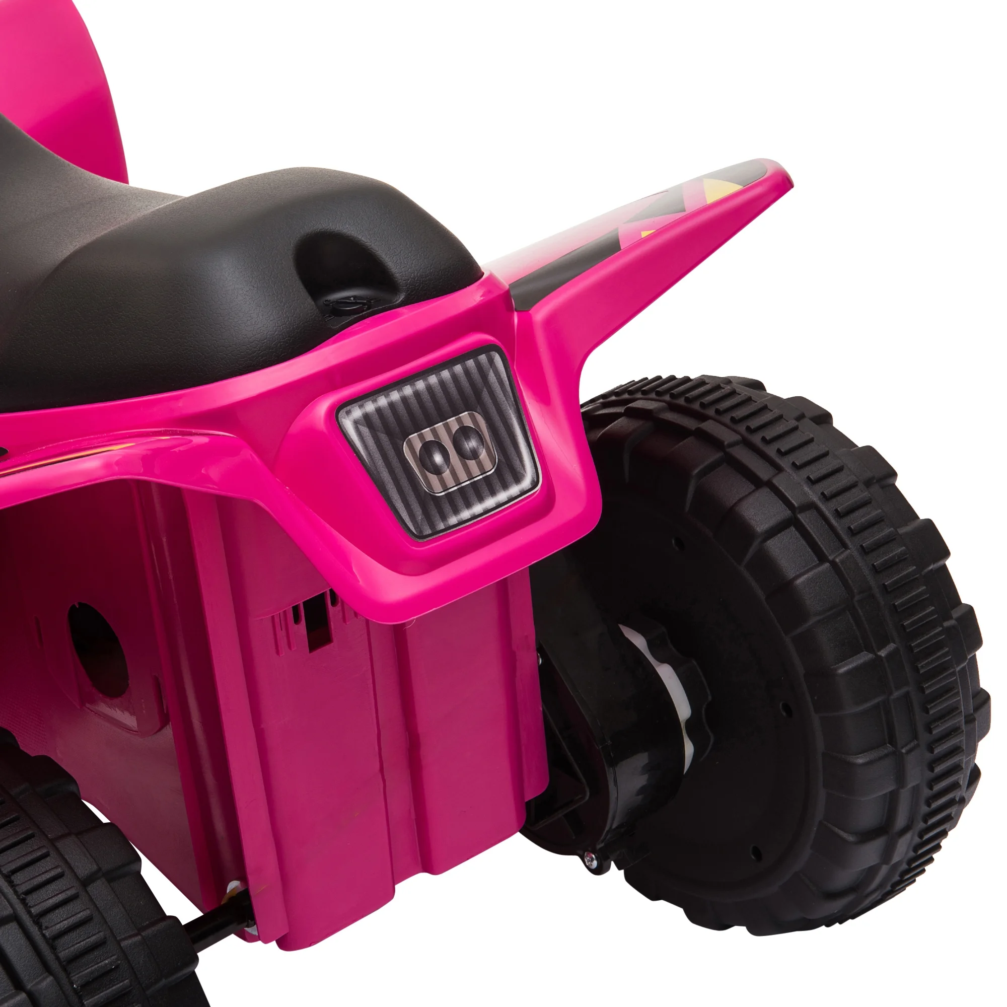Aosom 6V Kids Electric Ride on Car with Big Wheels 18-36 Months Old - Womvr