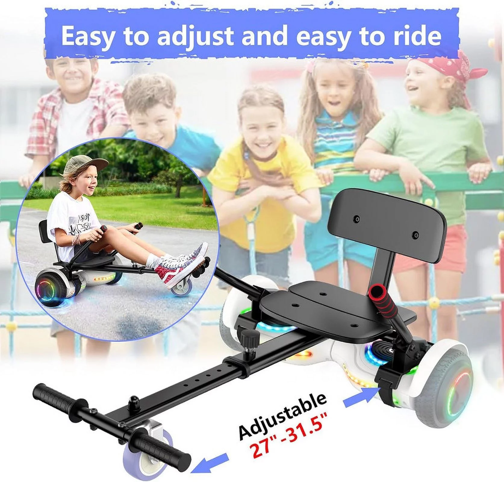 JOLEGE Hoverboard Go Kart Combo, 6.5