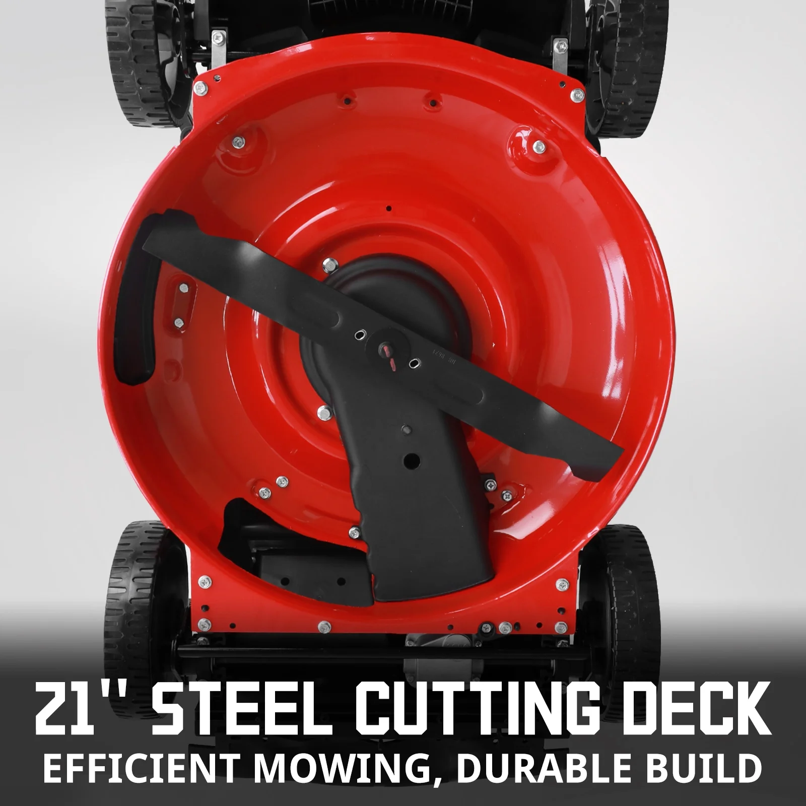 PowerSmart Gas Push Lawn Mower, Powered 21-inch 3-in-1 with 144cc OHV 4-stoke Gas Engine - Womvr