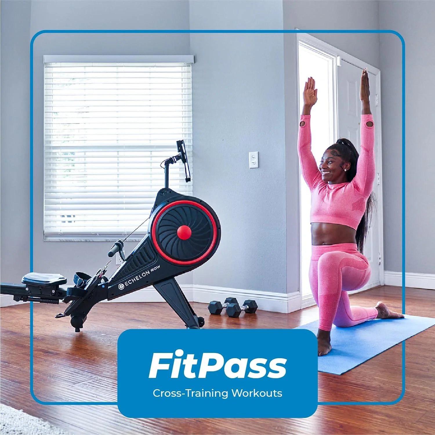 Echelon Home Gym Smart Rowing Machine with Magnetic Resistance + 30-day Free App Trial - Womvr