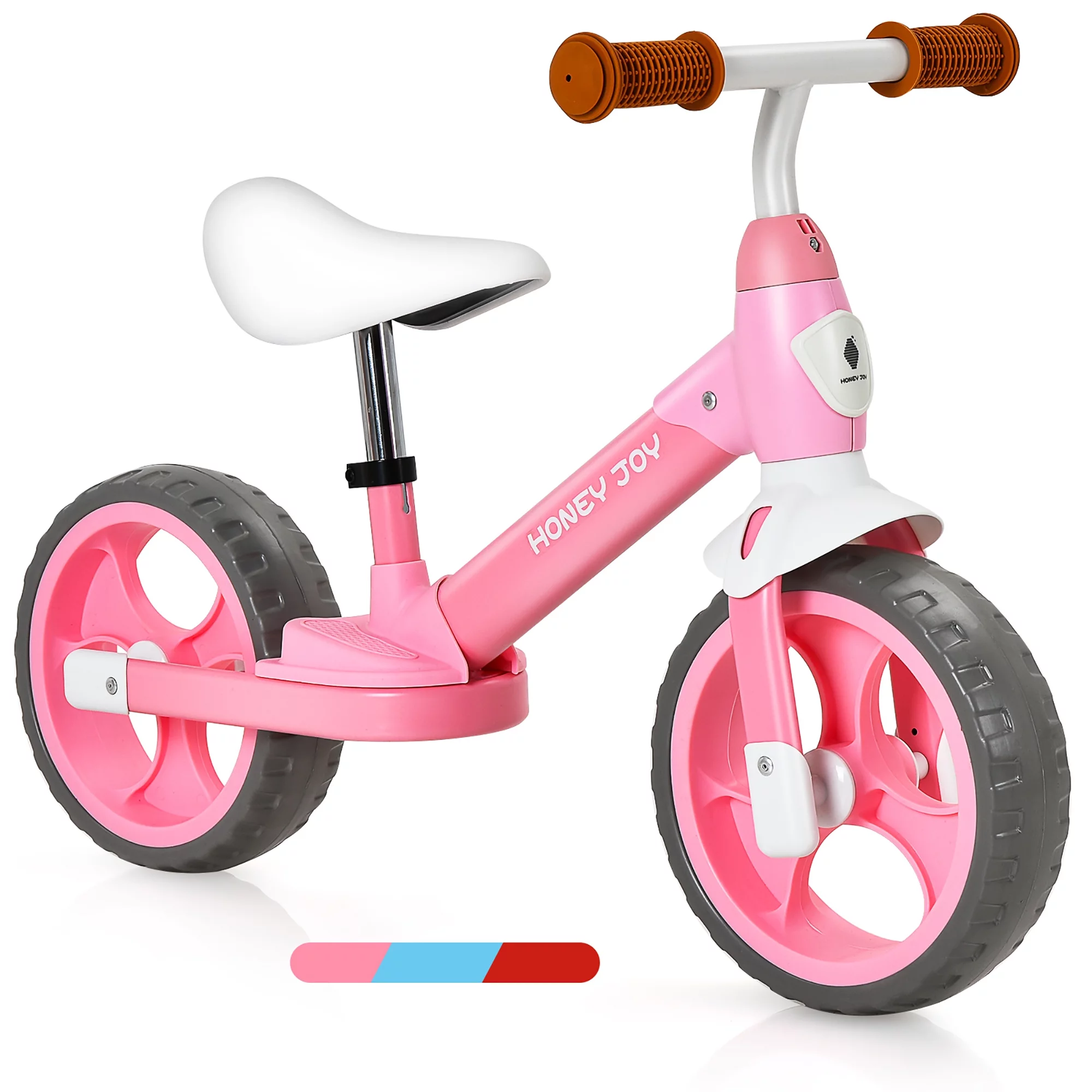 Honey Joy Kids Balance Bike Toddler Training Bicycle w/ Feetrests for 2-5 Years Old Red - Womvr